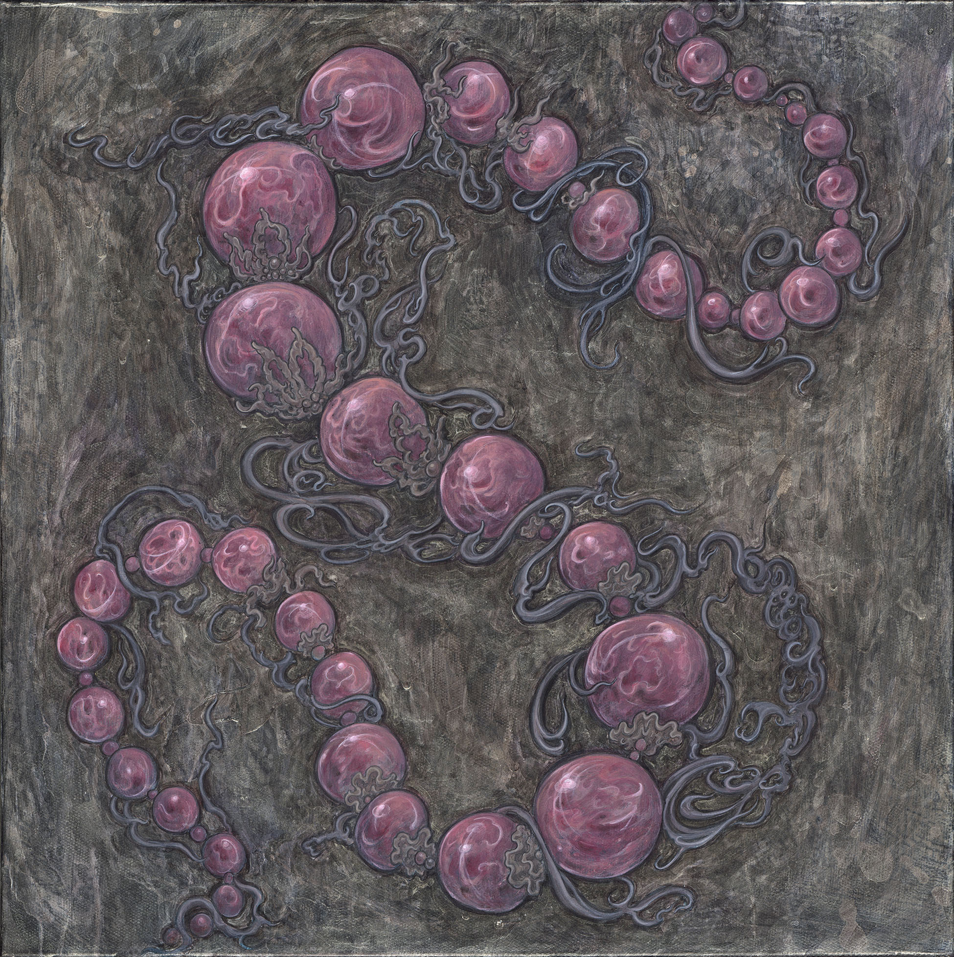 "Alternative Ancestory (3 of 4) ", 50 x 50 cm, acrylic on canvas