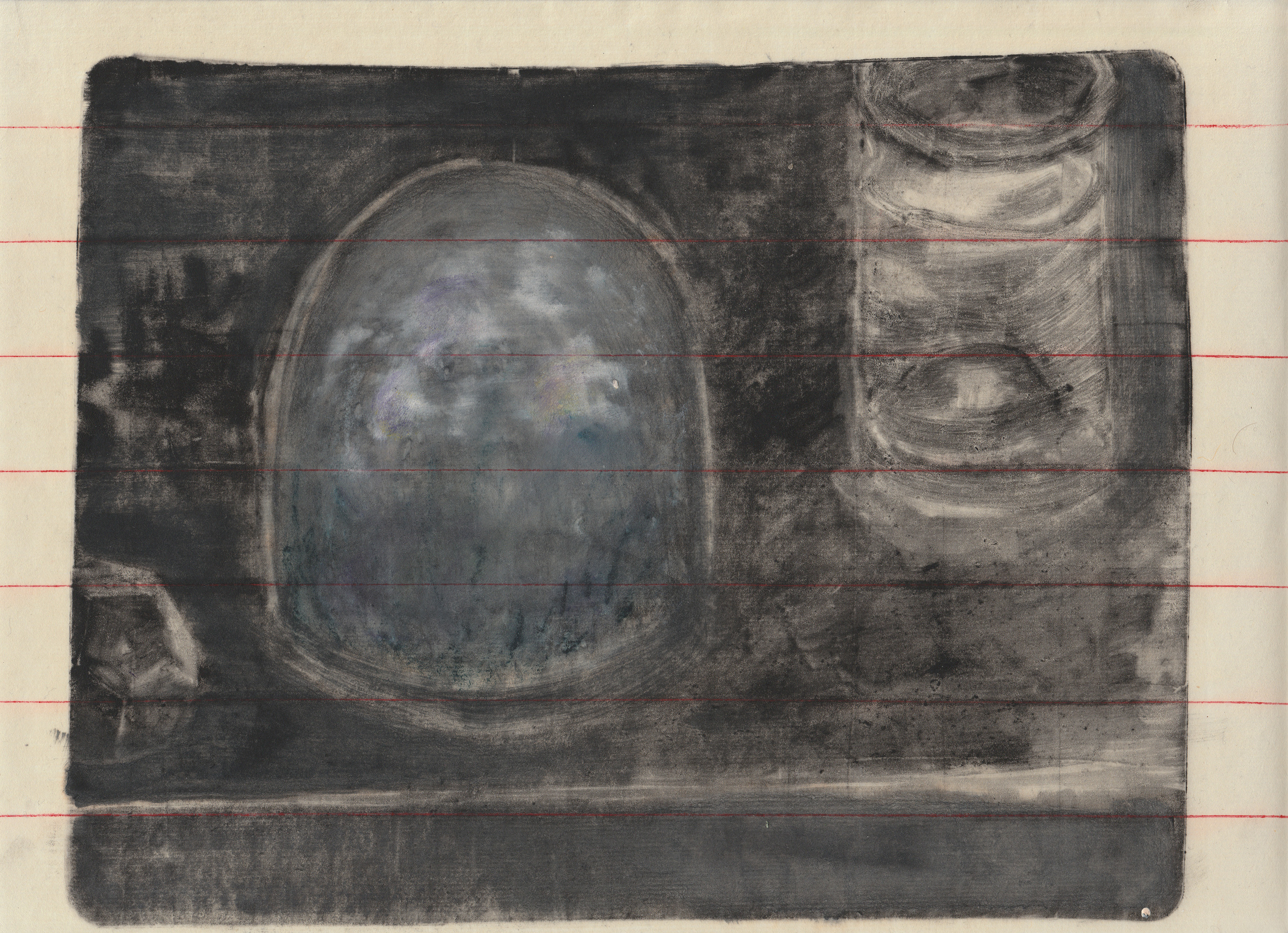 Untitled (Second state), monotype, 21x28 cm