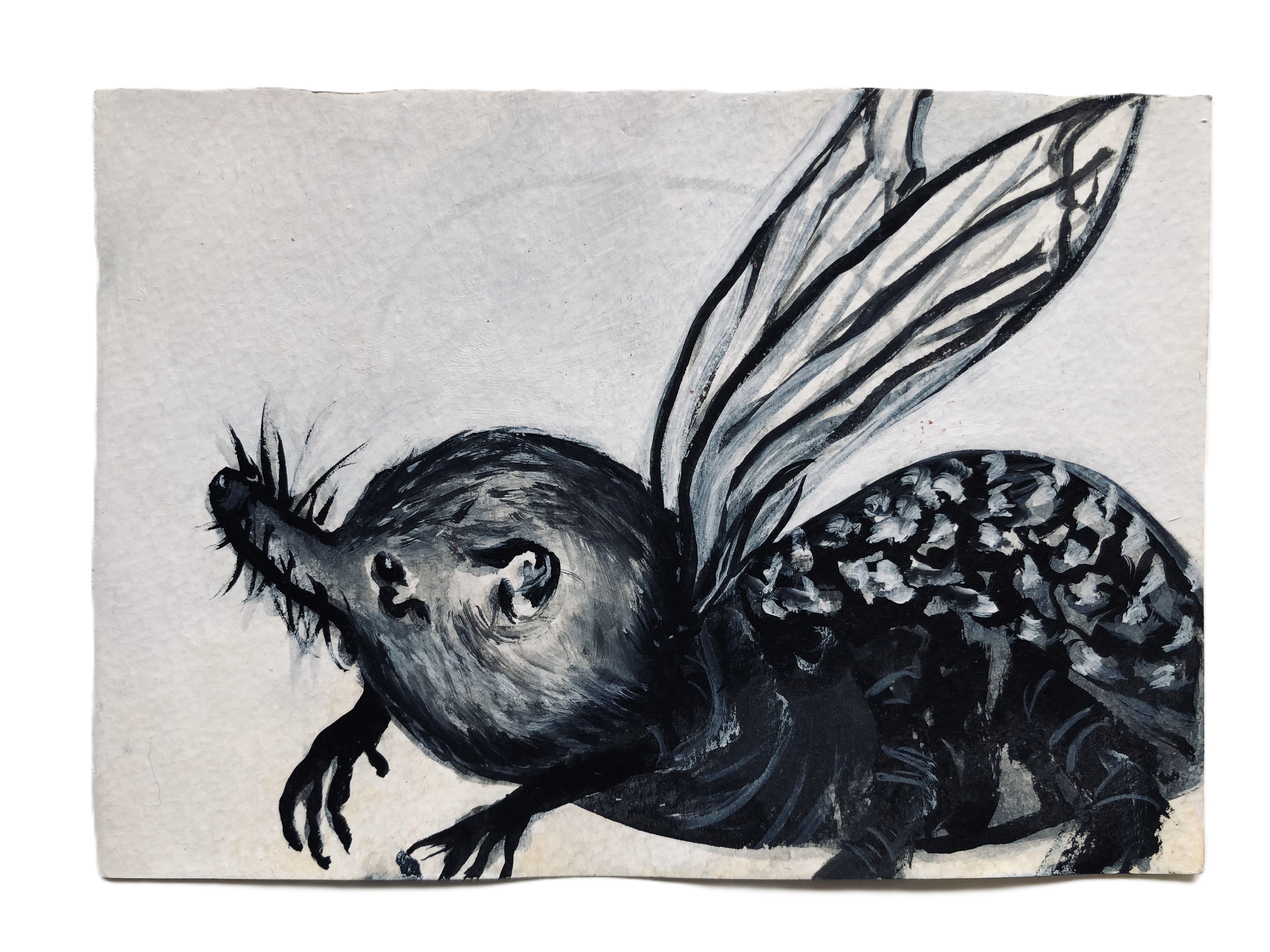 N.C. - Mixed media on paper - 12x16 cm