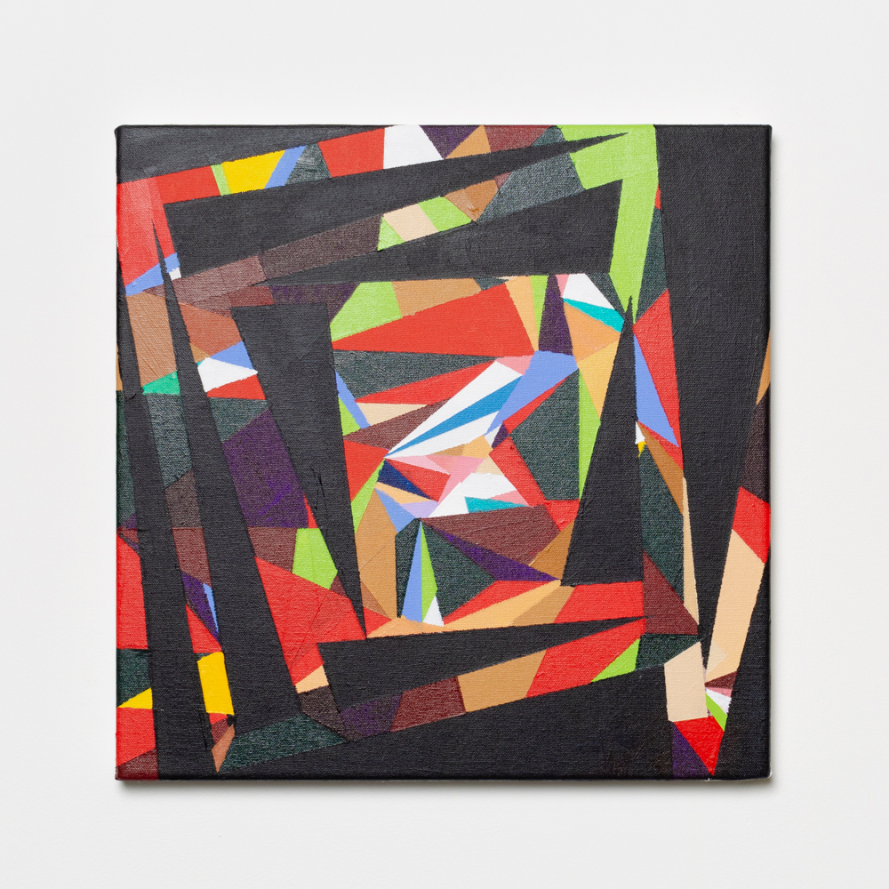 Untitled #22 (Garage Days Revisited Redux 1994), 2023, Acrylic and pencil on canvas, 41 x 41 cm