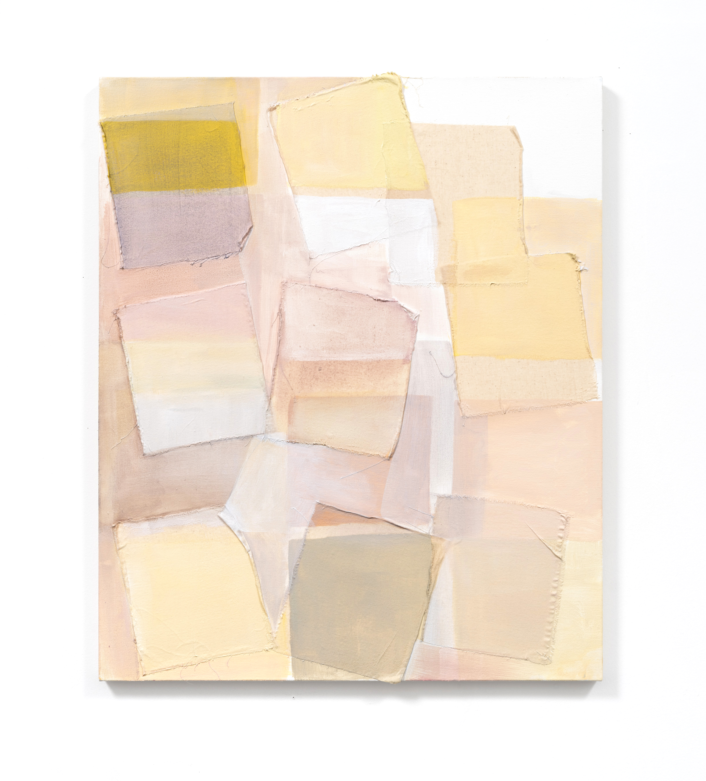 Late Morning, 2023, 48 x 33 in, Acrylic and muslin on canvas