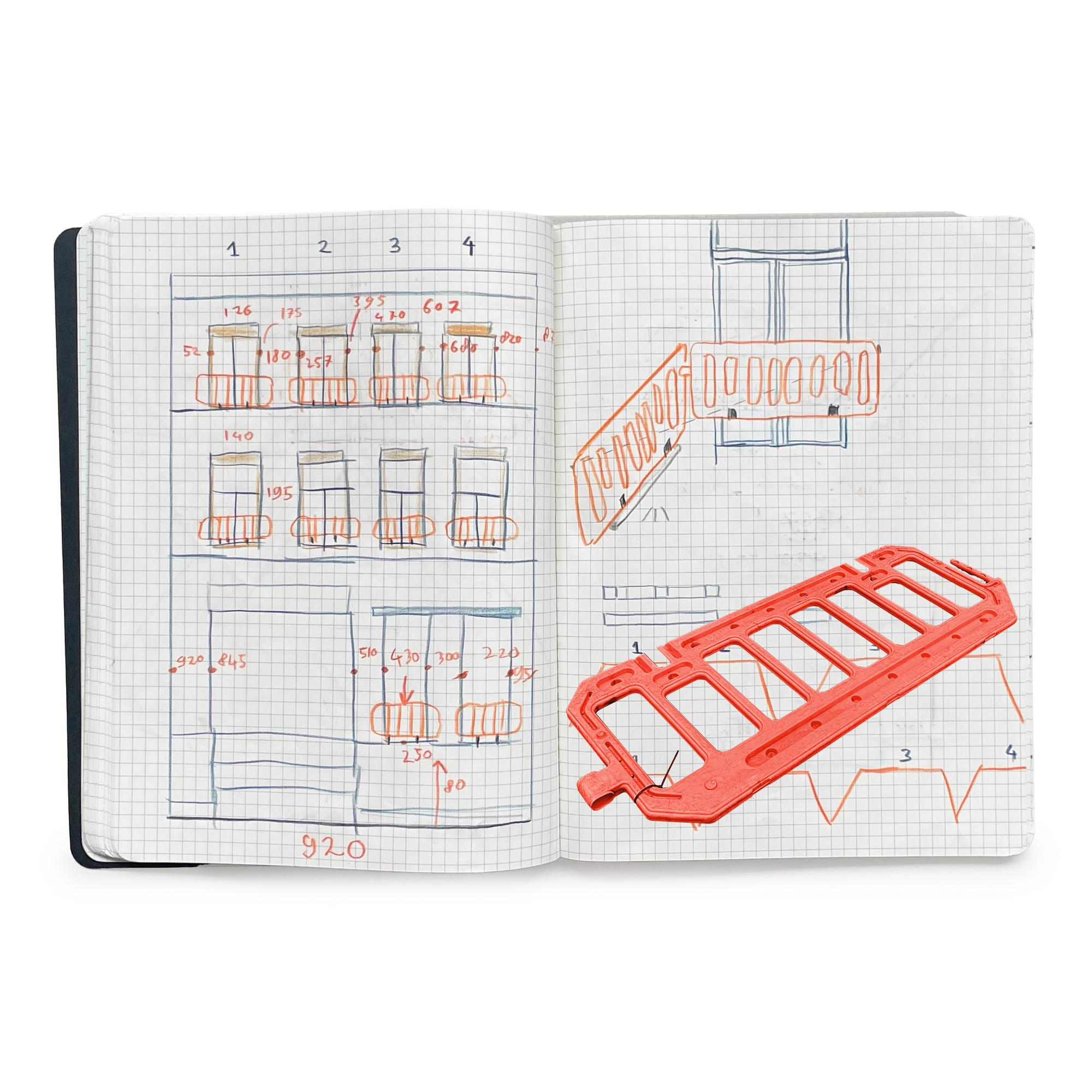 drawing, Cluster, Verloren Bekisting
