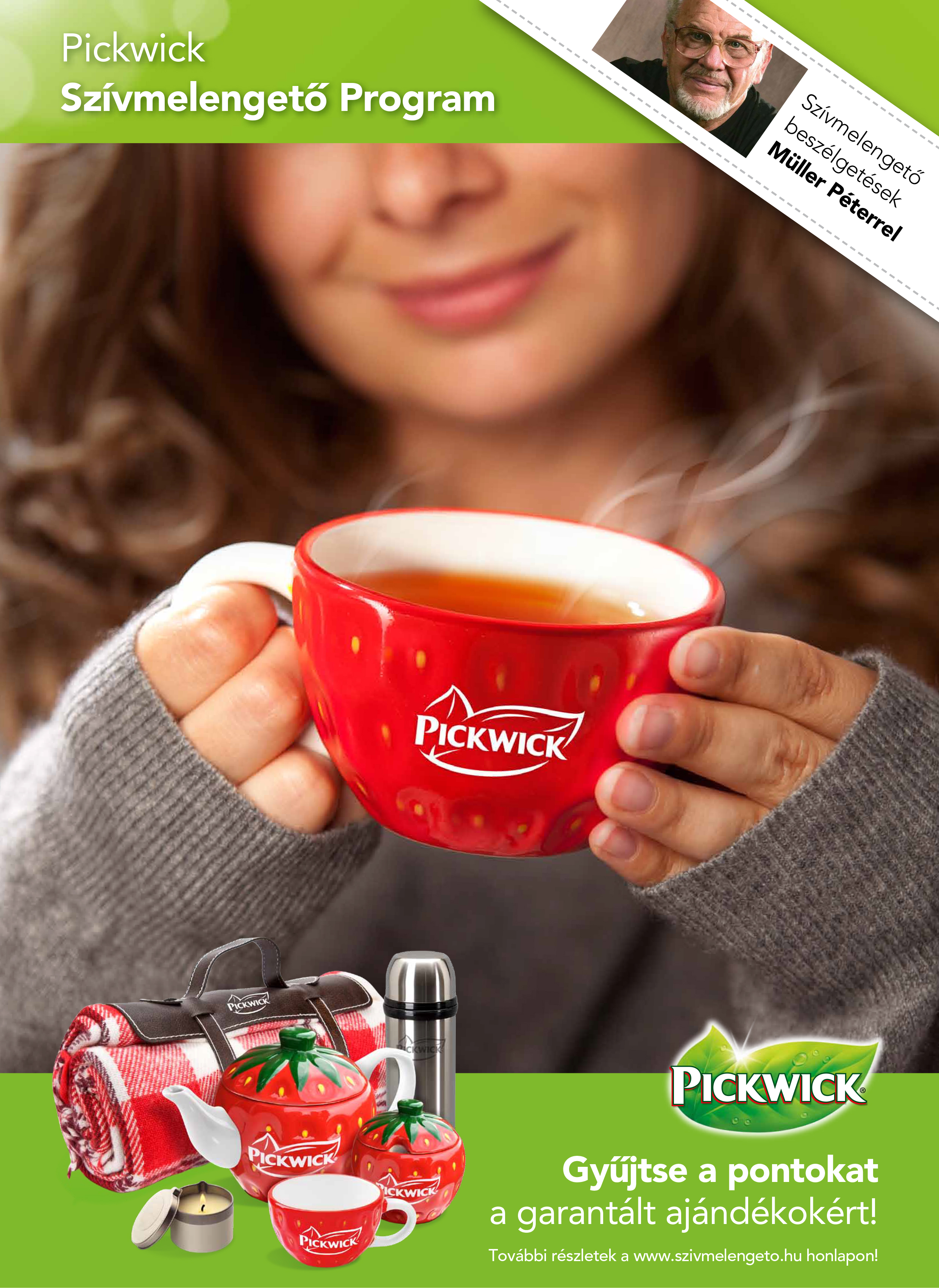 Professzionális portré fotózás teával reklámhoz