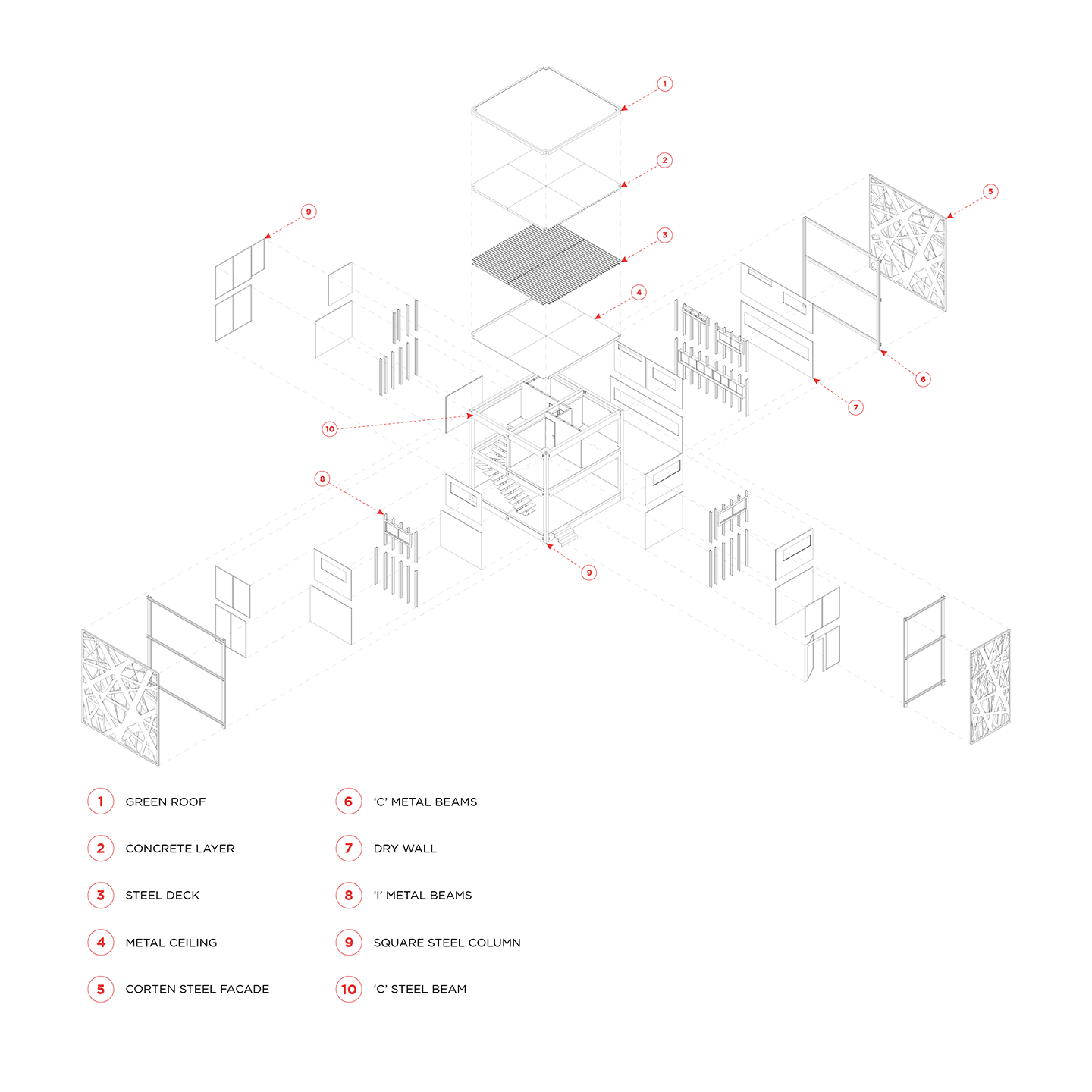 Exploded Axonometric