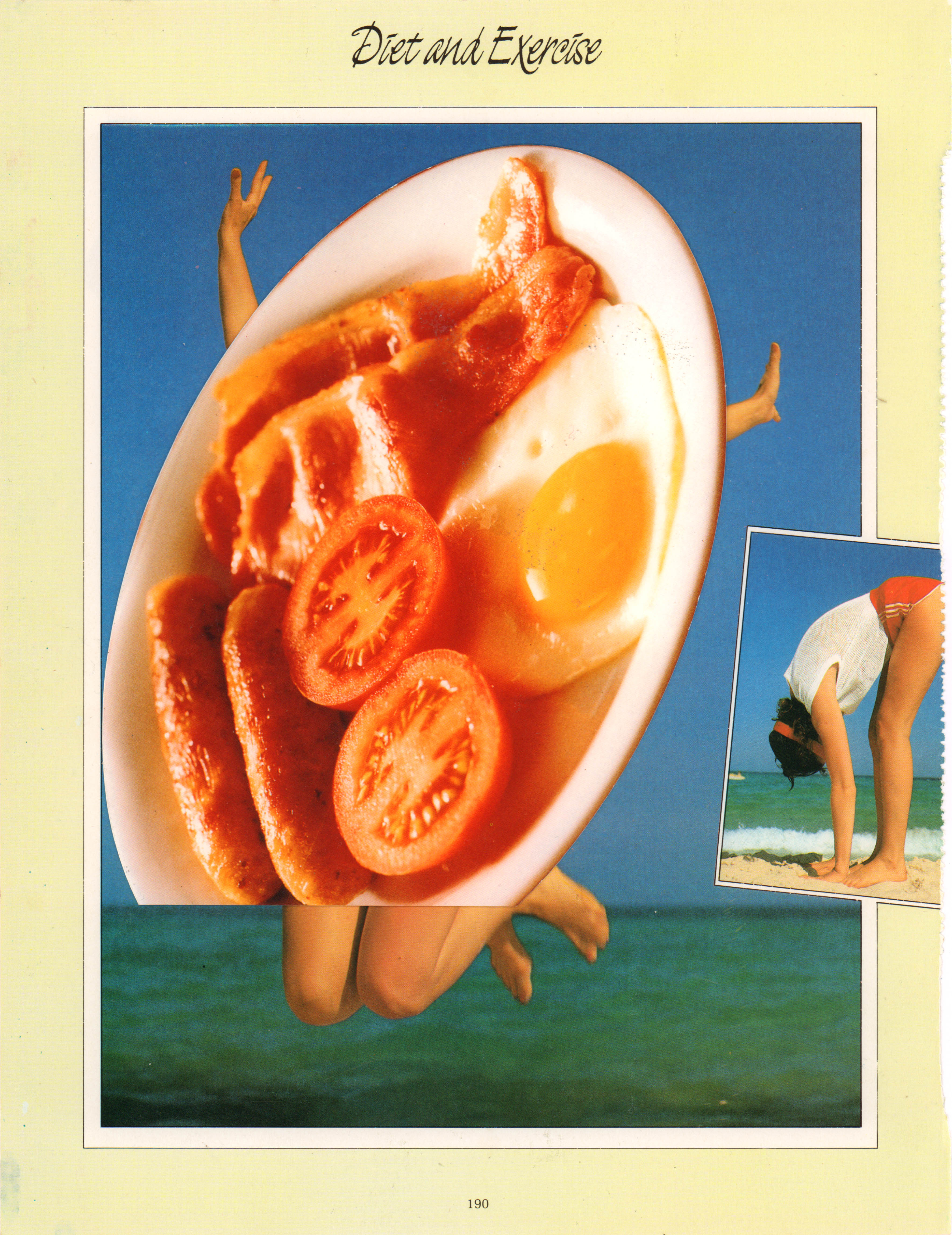 Diet and Exercise, 2017, photomontage, 22 x 28 cm