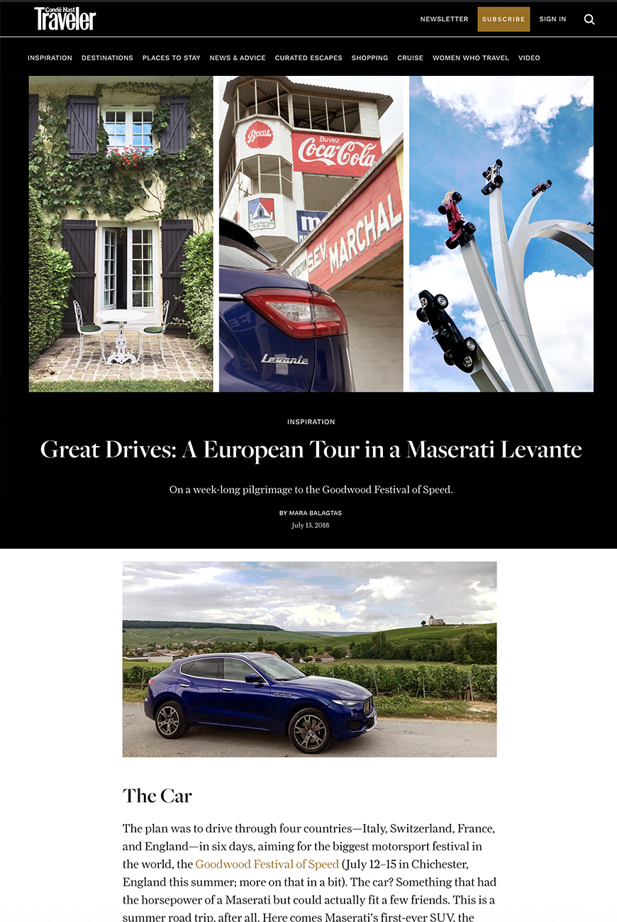 Great Drives: A European Tour in a Maserati Levante
