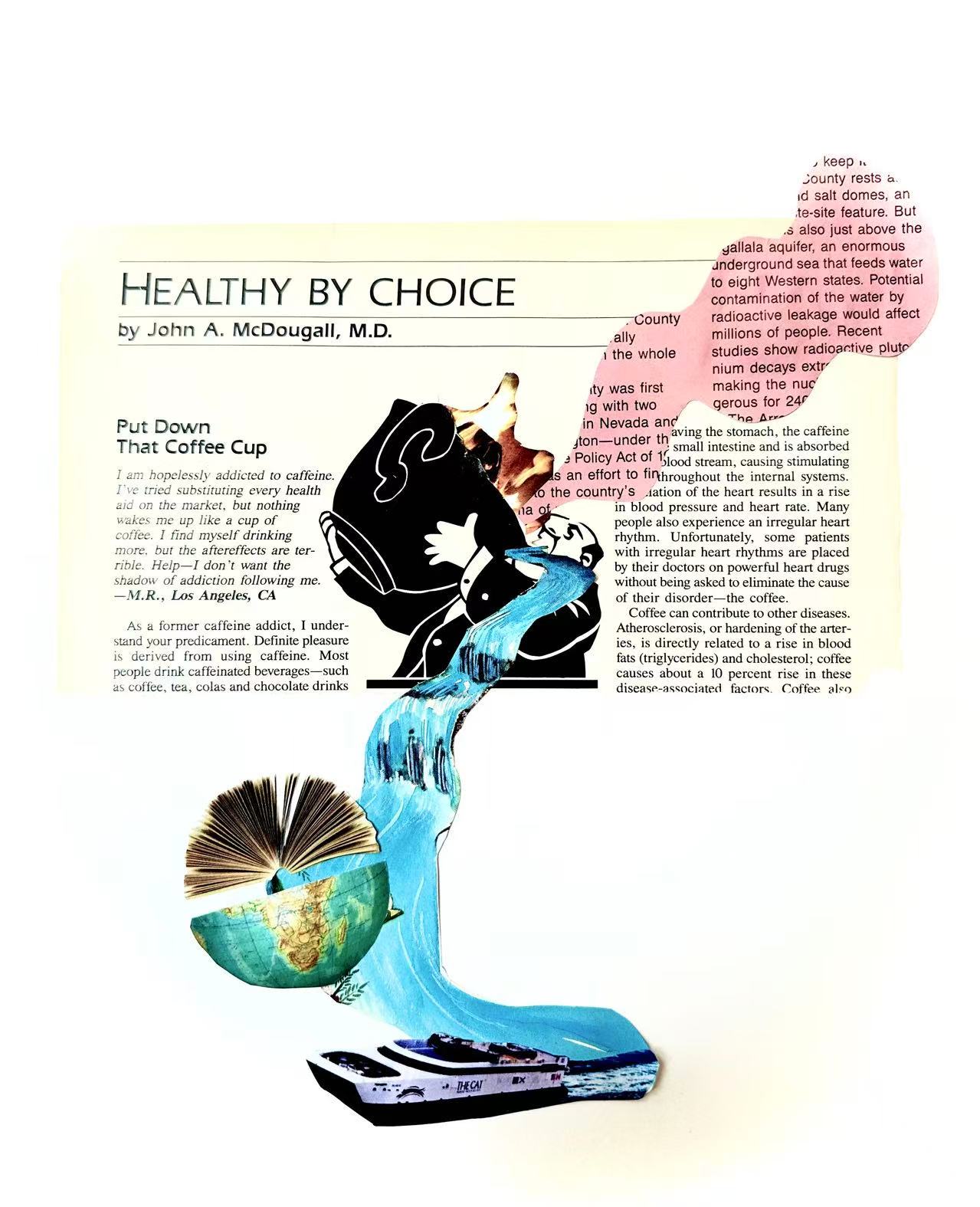 火，水，烟，和地球(2024, 11in x 14in)