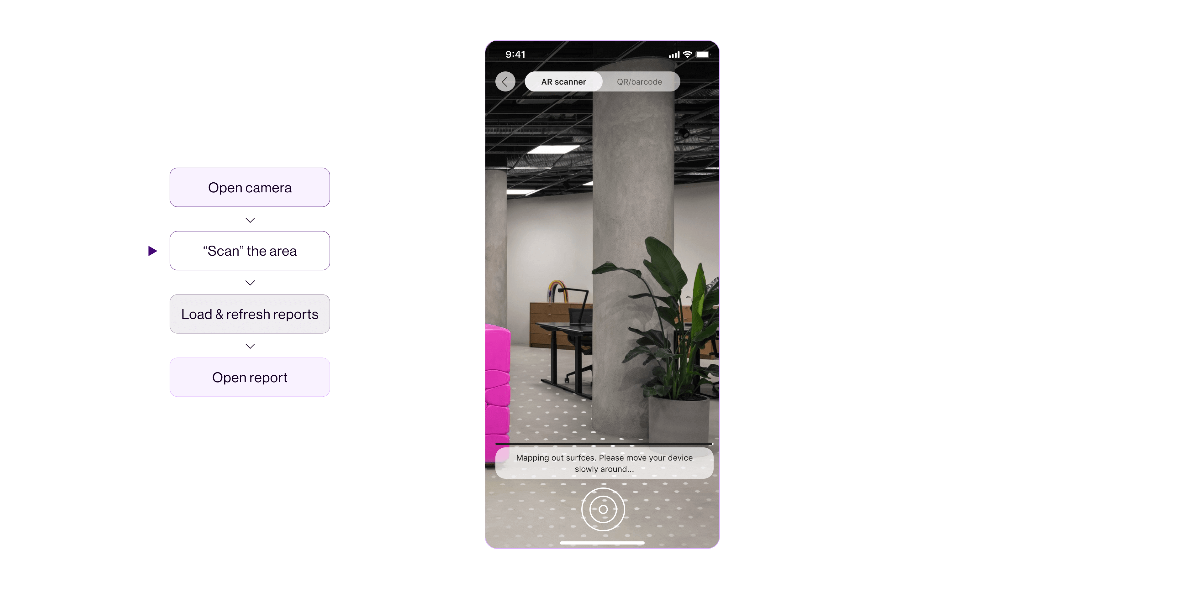 Mapping the surfaces in the physical area, 03.