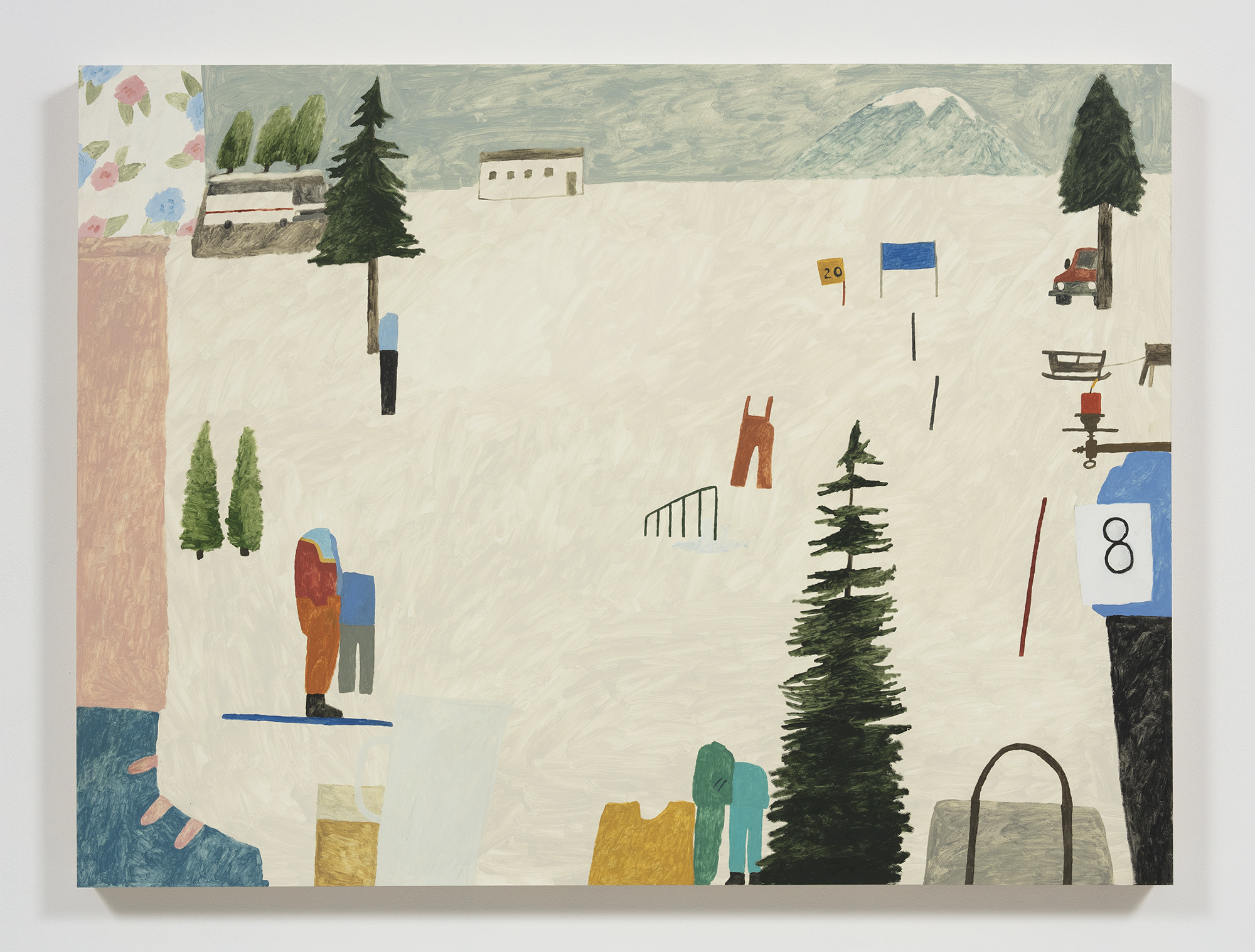 Tour Bus, Ski Boot, Candle, Bib, 36 x 48”, 2019