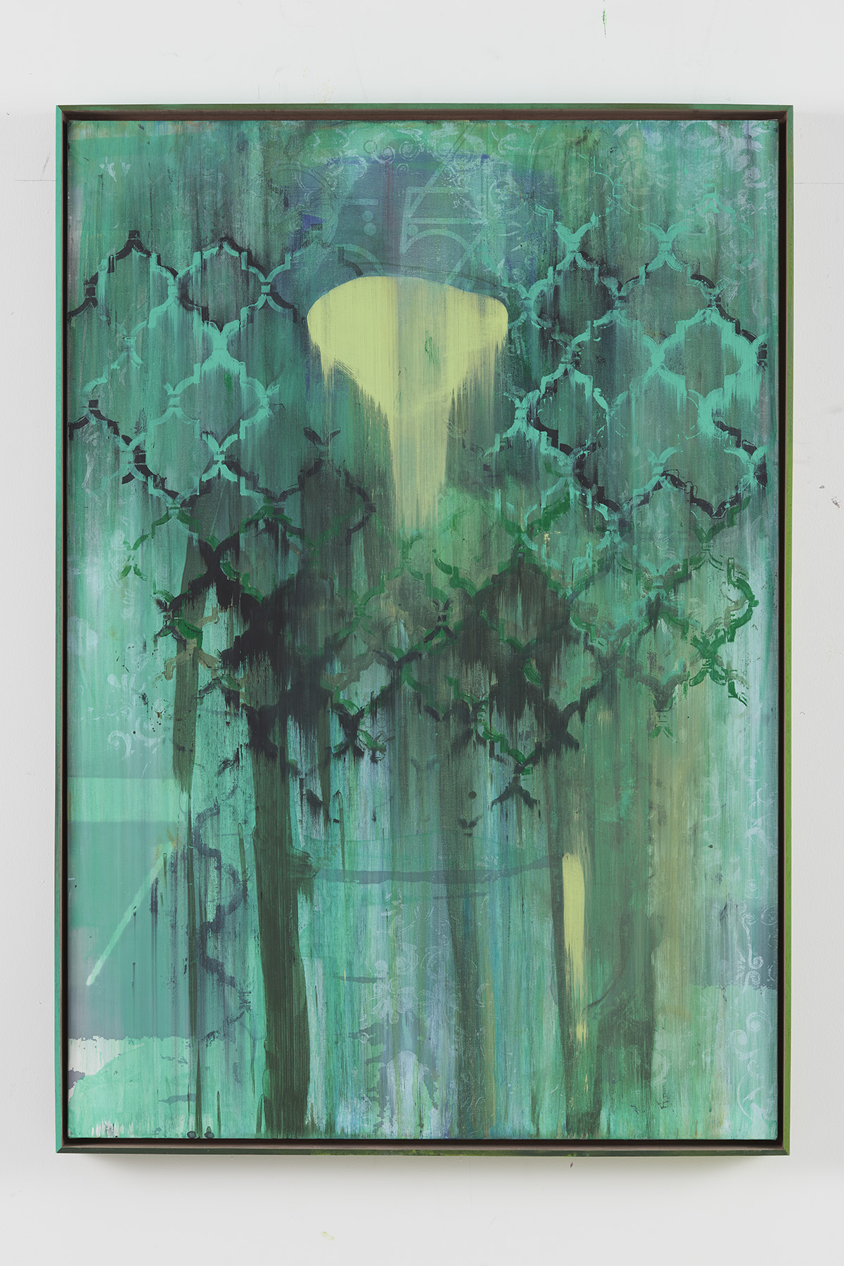 Michael BevilacquaHow much a dollah cost?, 2018Acrylic on Archival Printed Canvas 43 x 30 inches