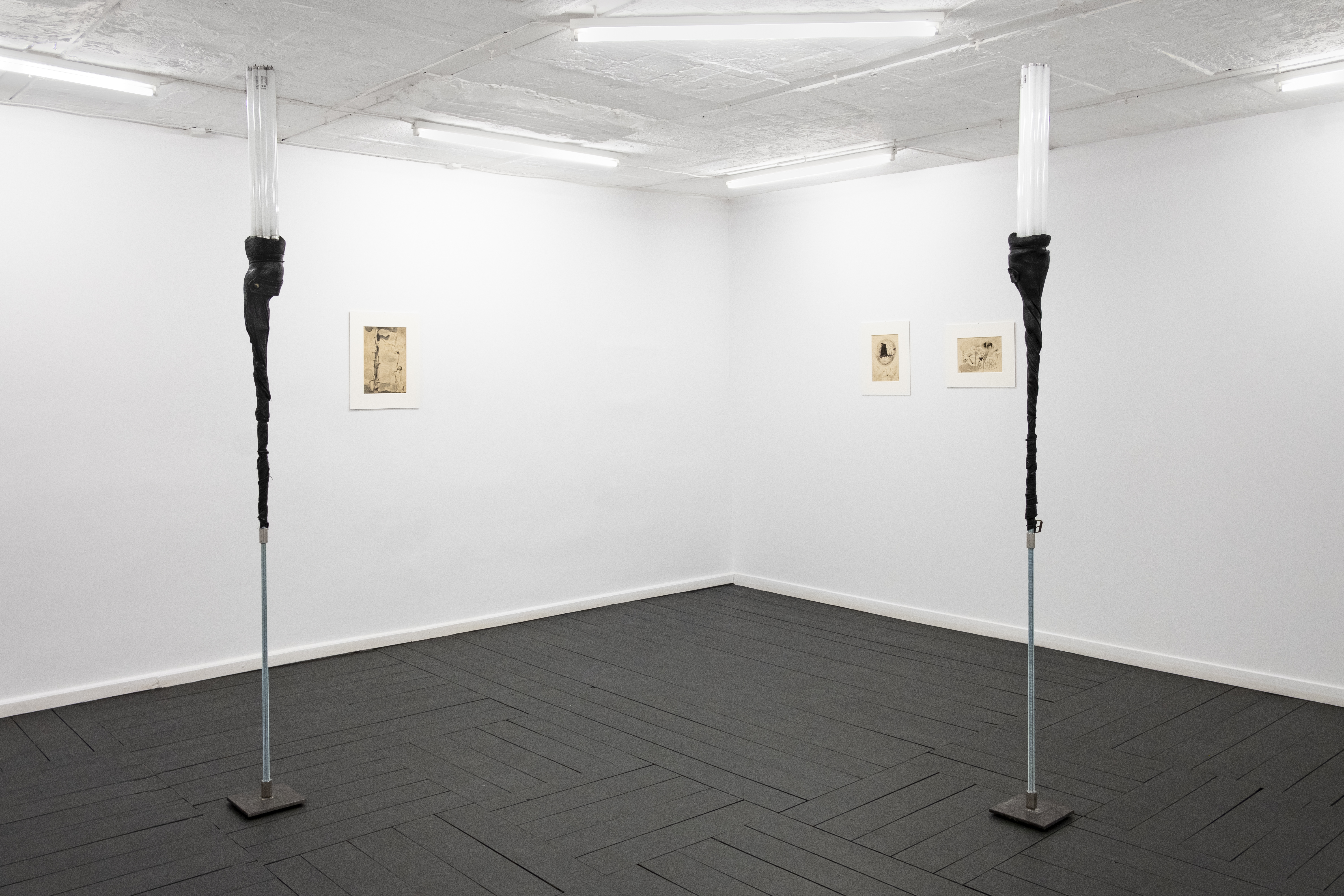 Installation view of the duo show alongside Henryk Morel(1937-68) at Polamagnetyczne gallery