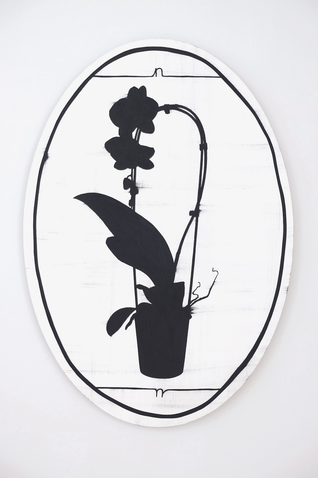 Untitled 2017, acrylic and alkyd on aluminium, 98 x 68 cm