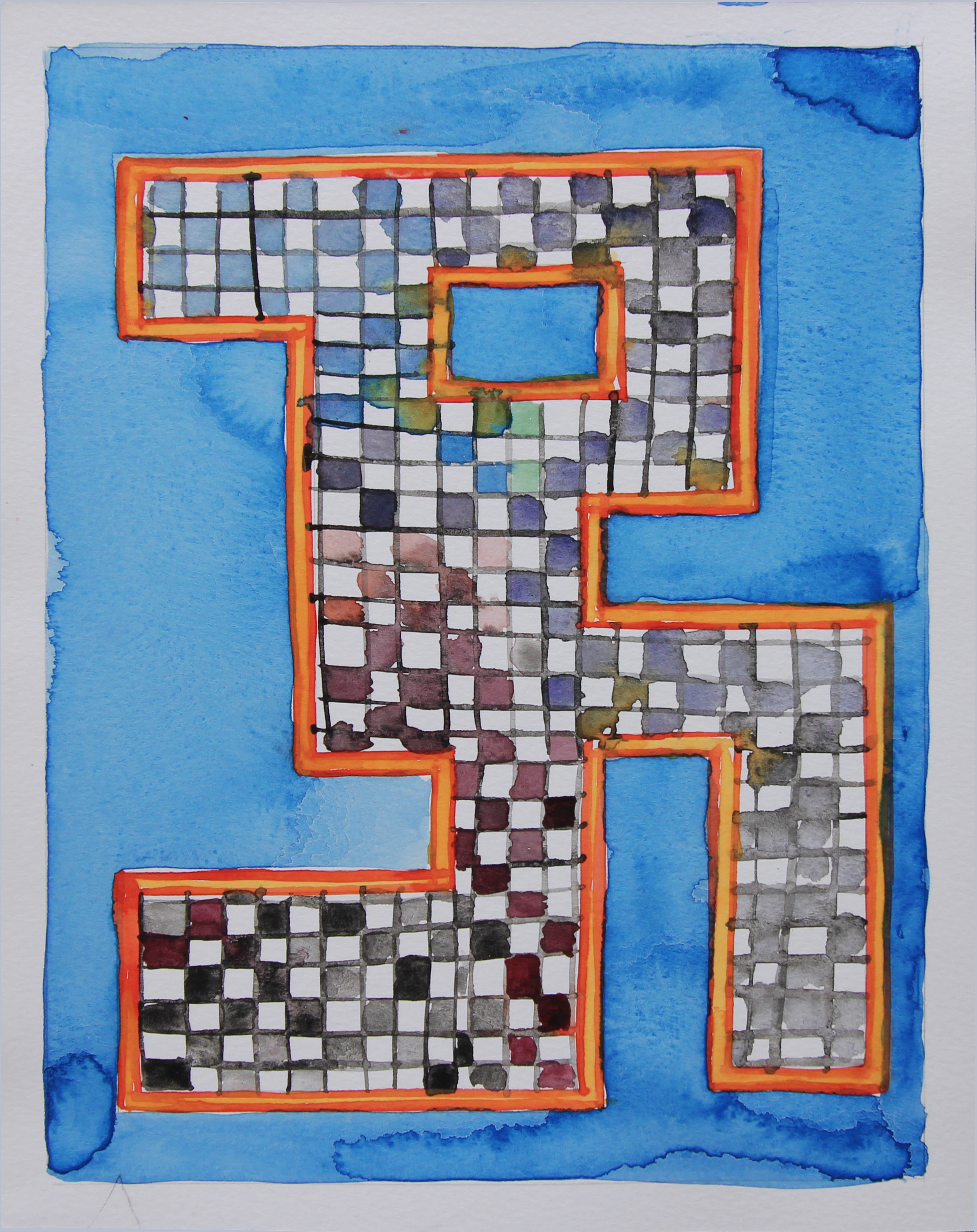 Untitled, 1997. Watercolor on paper, 25,5 x 19,6 cm.