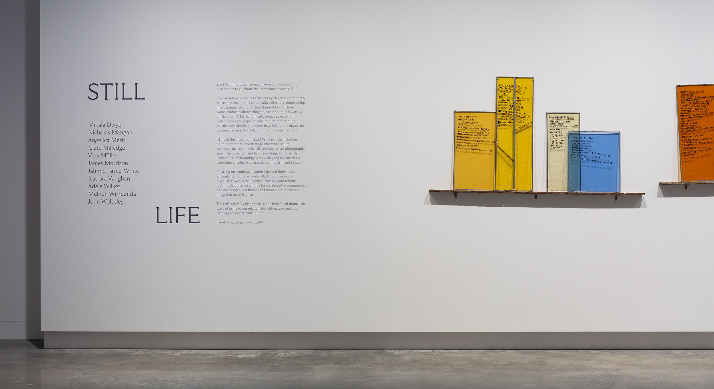 Exhibition identity for ‘Still Life’, Buxton Contemporary, 2021. 