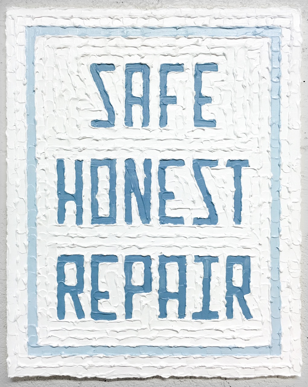 Finally You Can Complete Me (Safe Honest Repair) Acrylic, watercolor paper 16 x 20 inches 2015