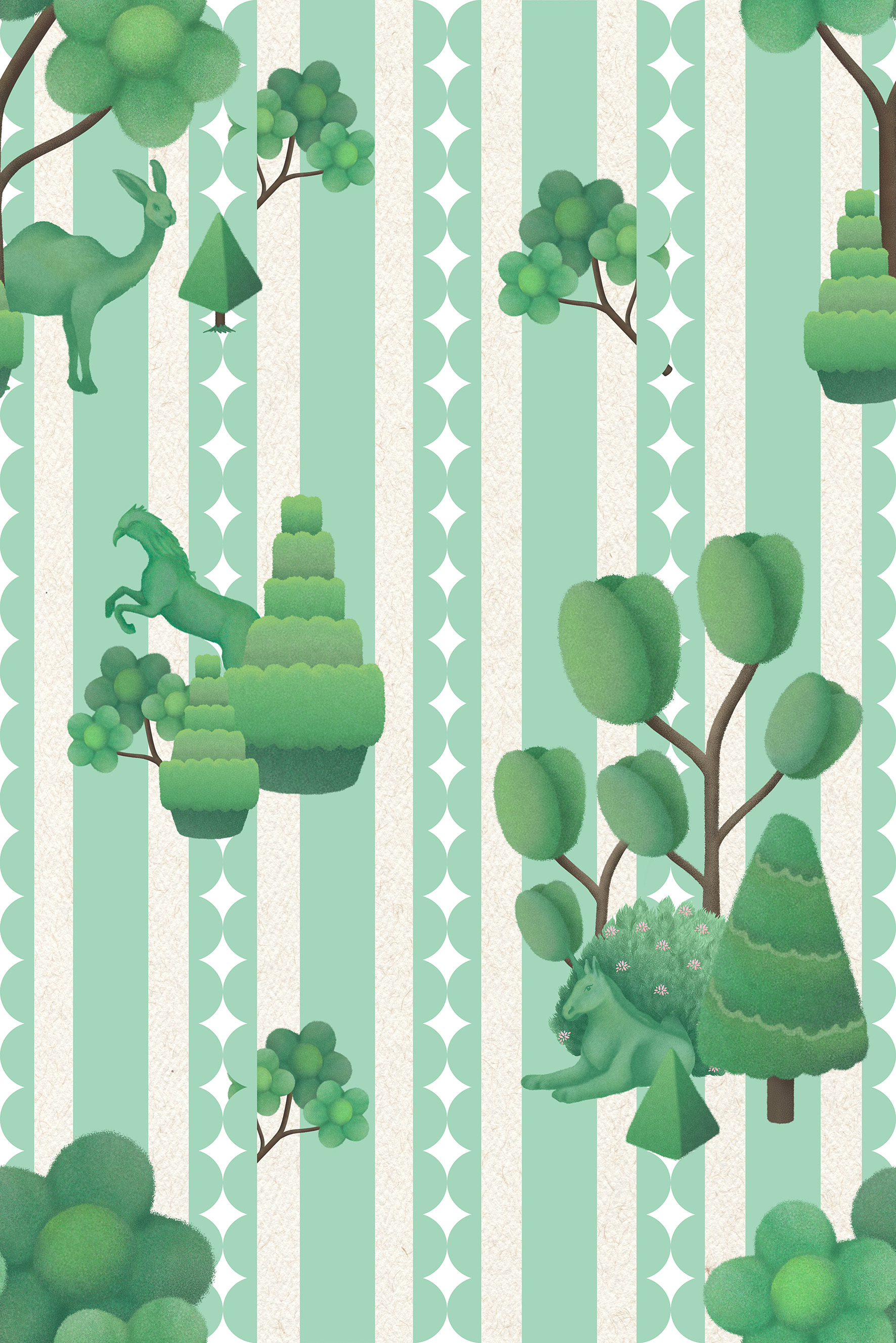 Garden stripe (Mint)