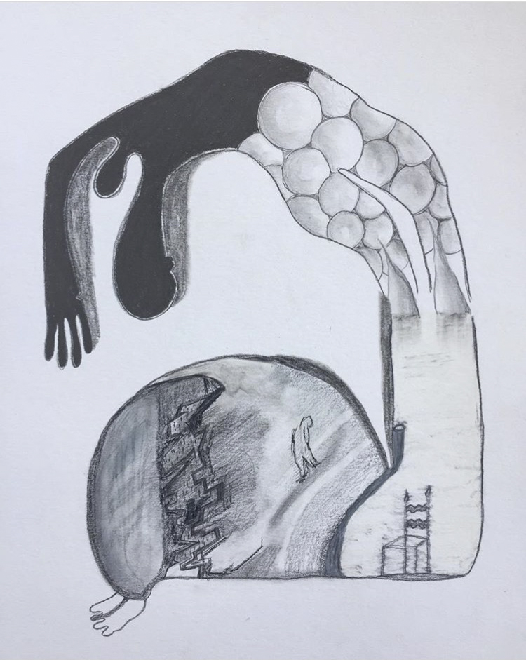 action contre les ennemis, 11 x 14 in.