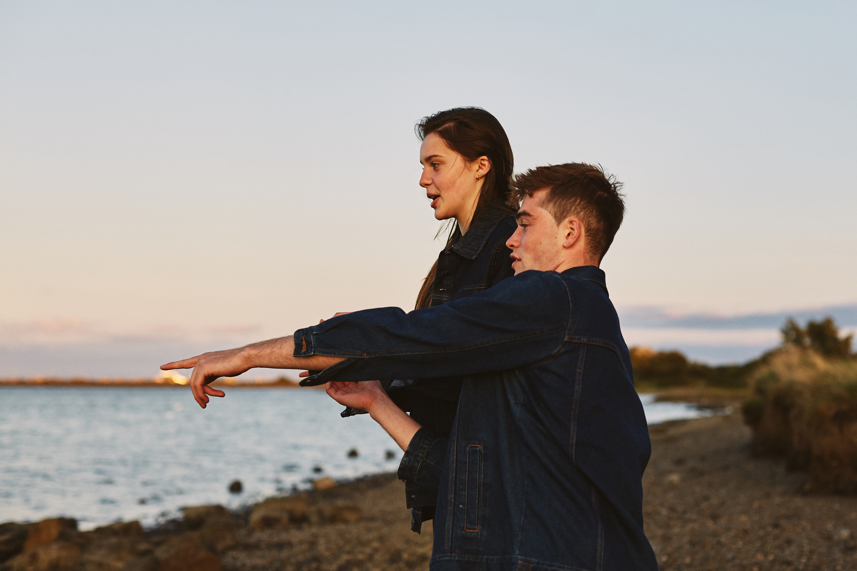 A story of young love in the suburbs told through photography, featuring stylish models in vintage clothing, photographed at sunset in Dublin, Ireland by fashion and lifestyle photographer Alex Sheridan. Suburban Love photo series.