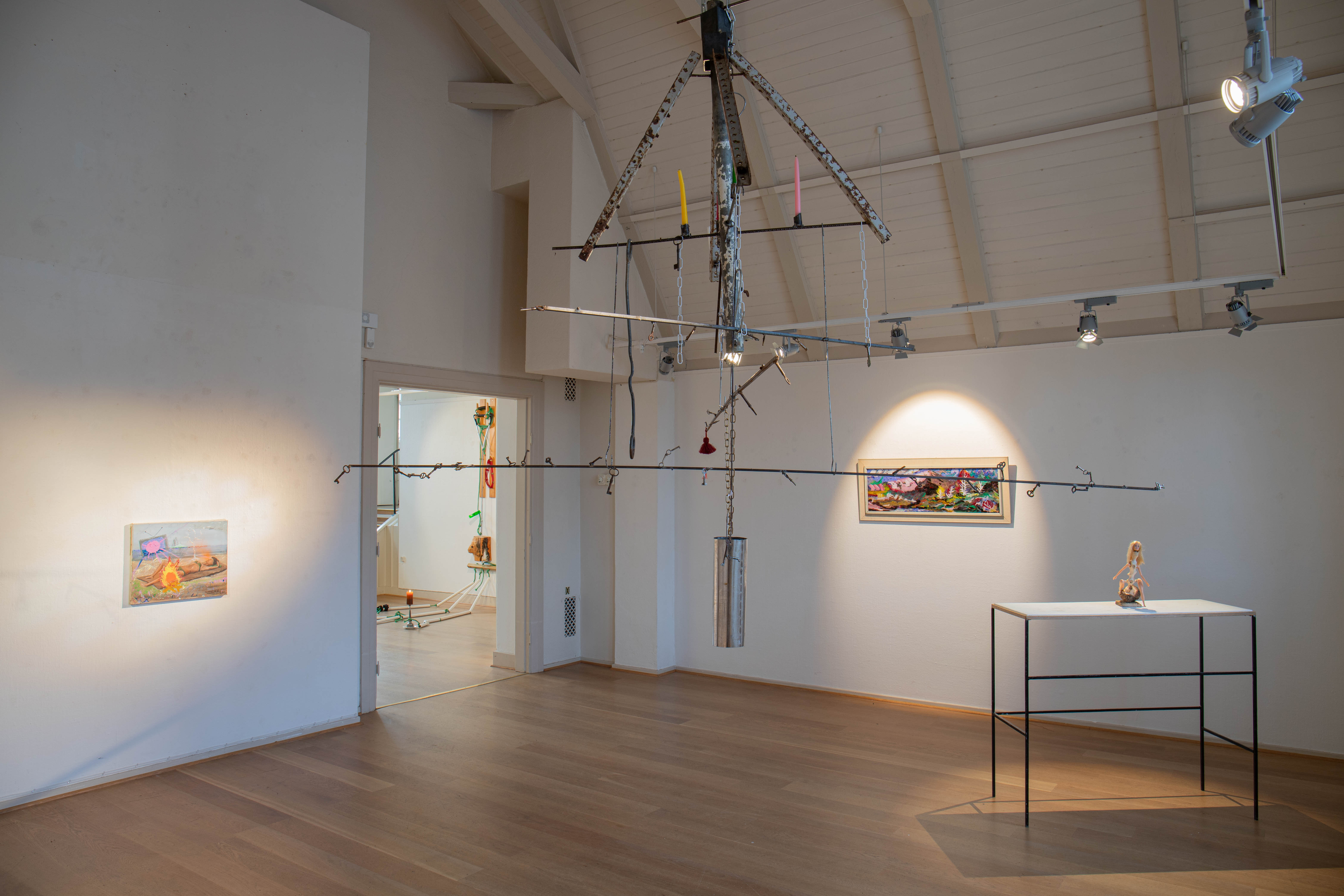 Nyckelkronan med faster Lisbeths gamla stearinljus