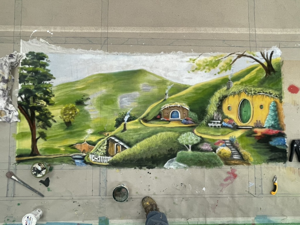 Additional layers on trees and landscape