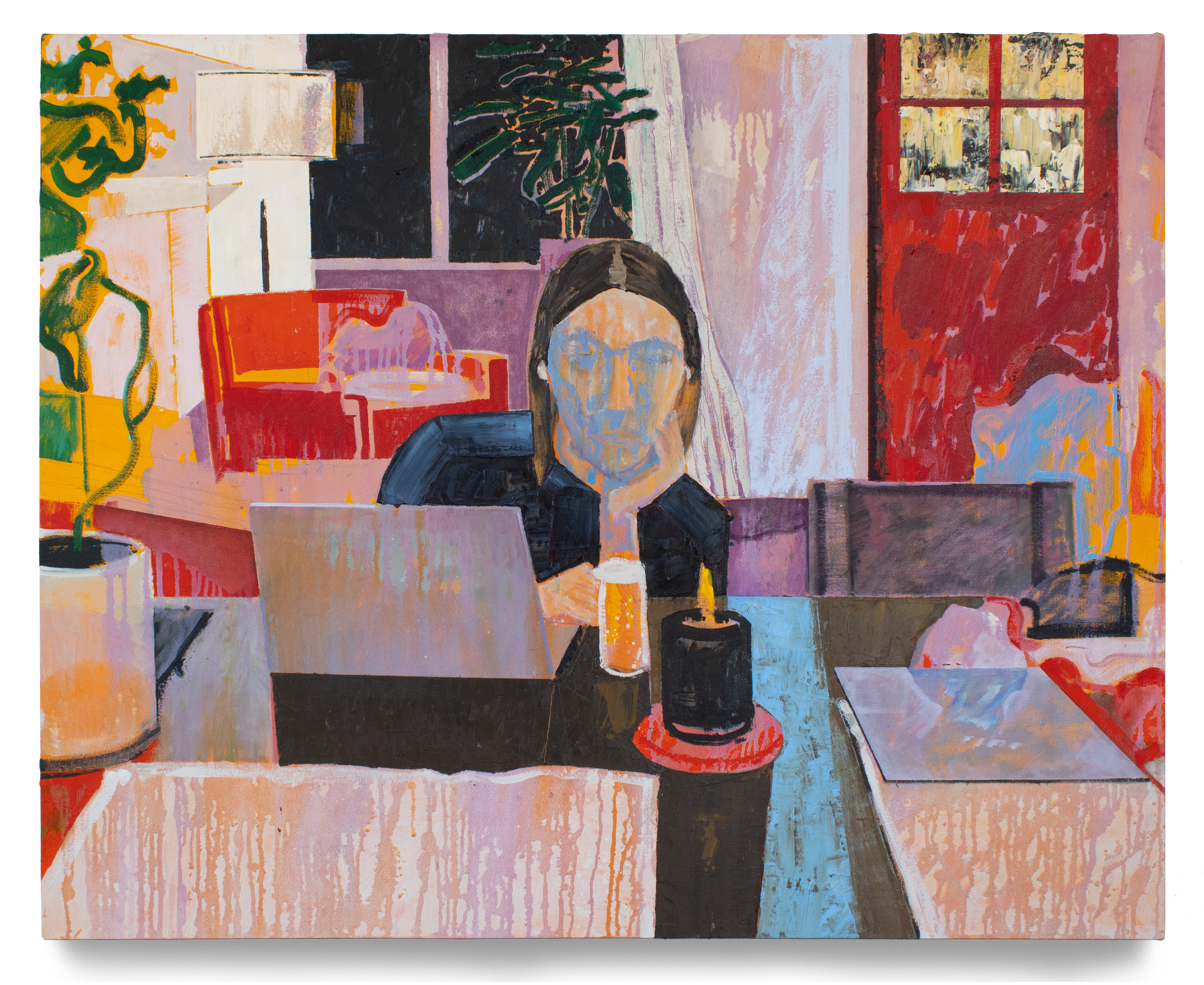 "Channel" oil on canvas, 33 x 41 in., 2024