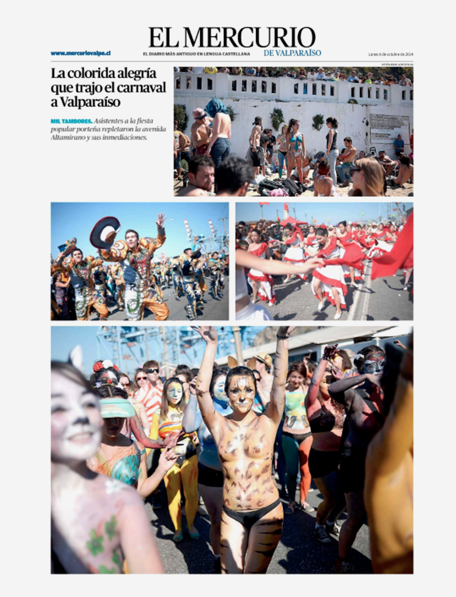 P&aacute;gina gr&aacute;fica Mercurio Valpo.