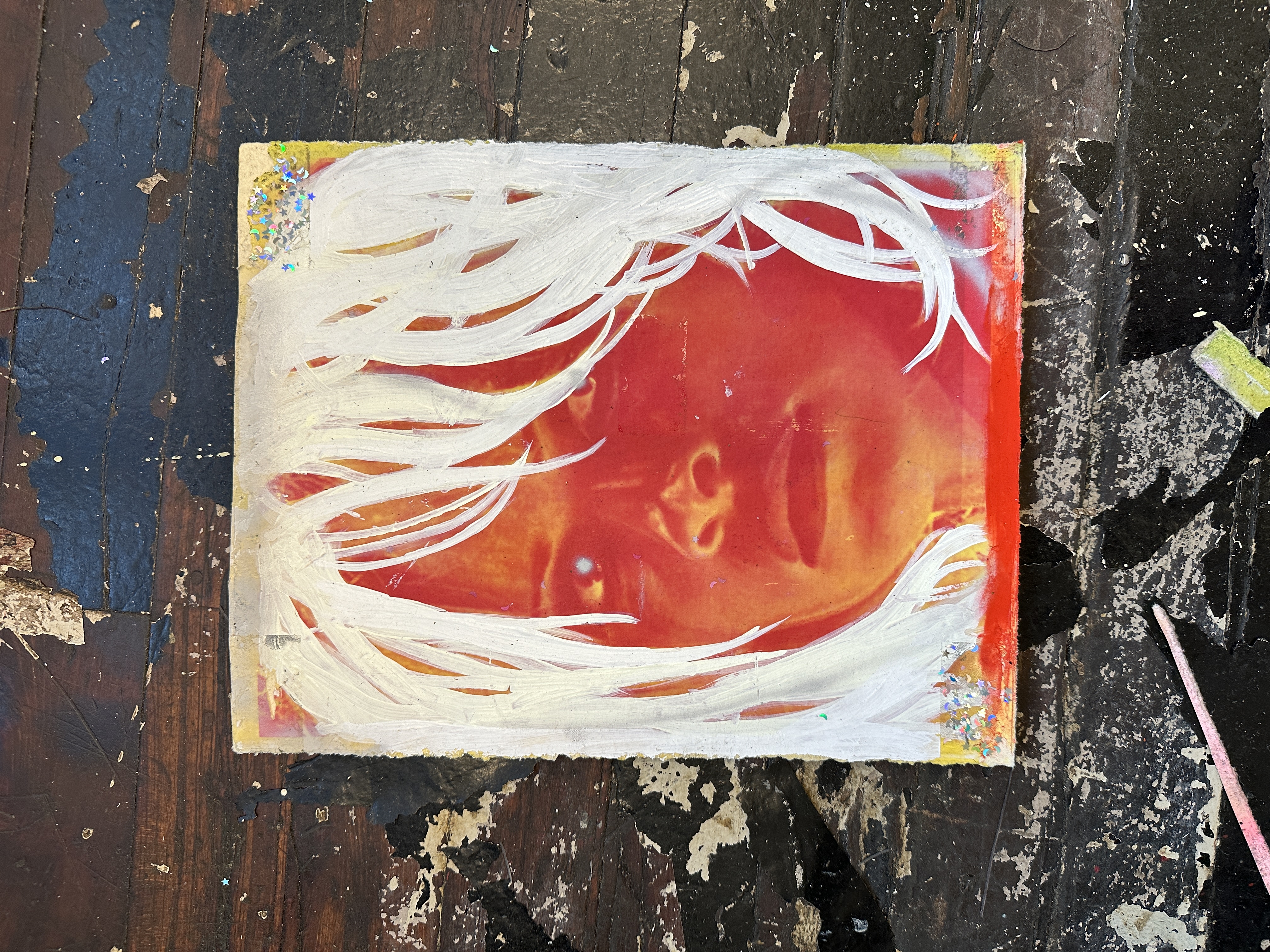 pam study 6 on BFK paper ~8 x 10.5 inches