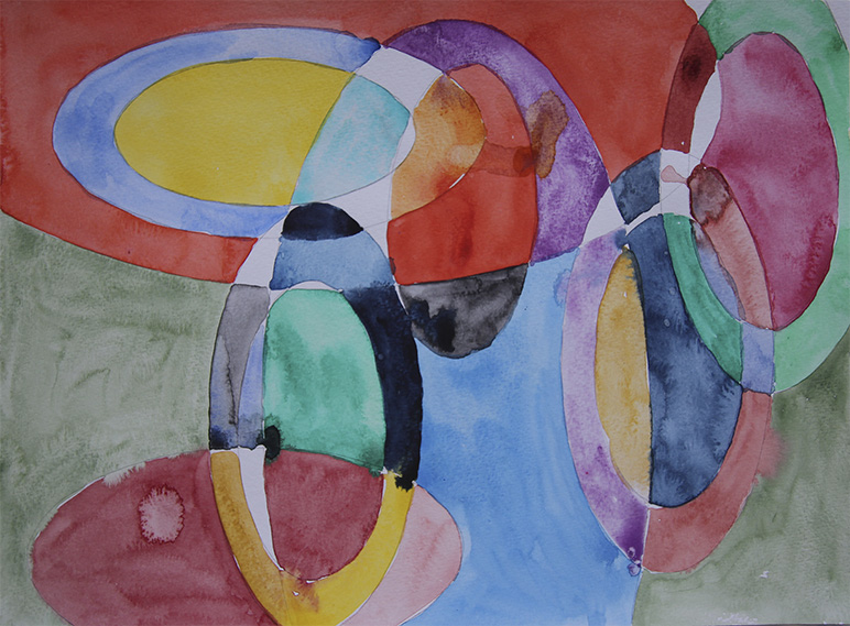 Untitled 10, 2013. Watercolor on paper 9 x 12 Inches (23 x 30.5 cm)
