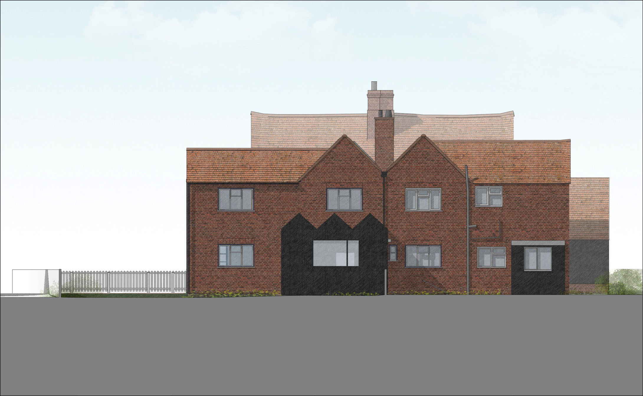 Large Scheme Rear Elevation