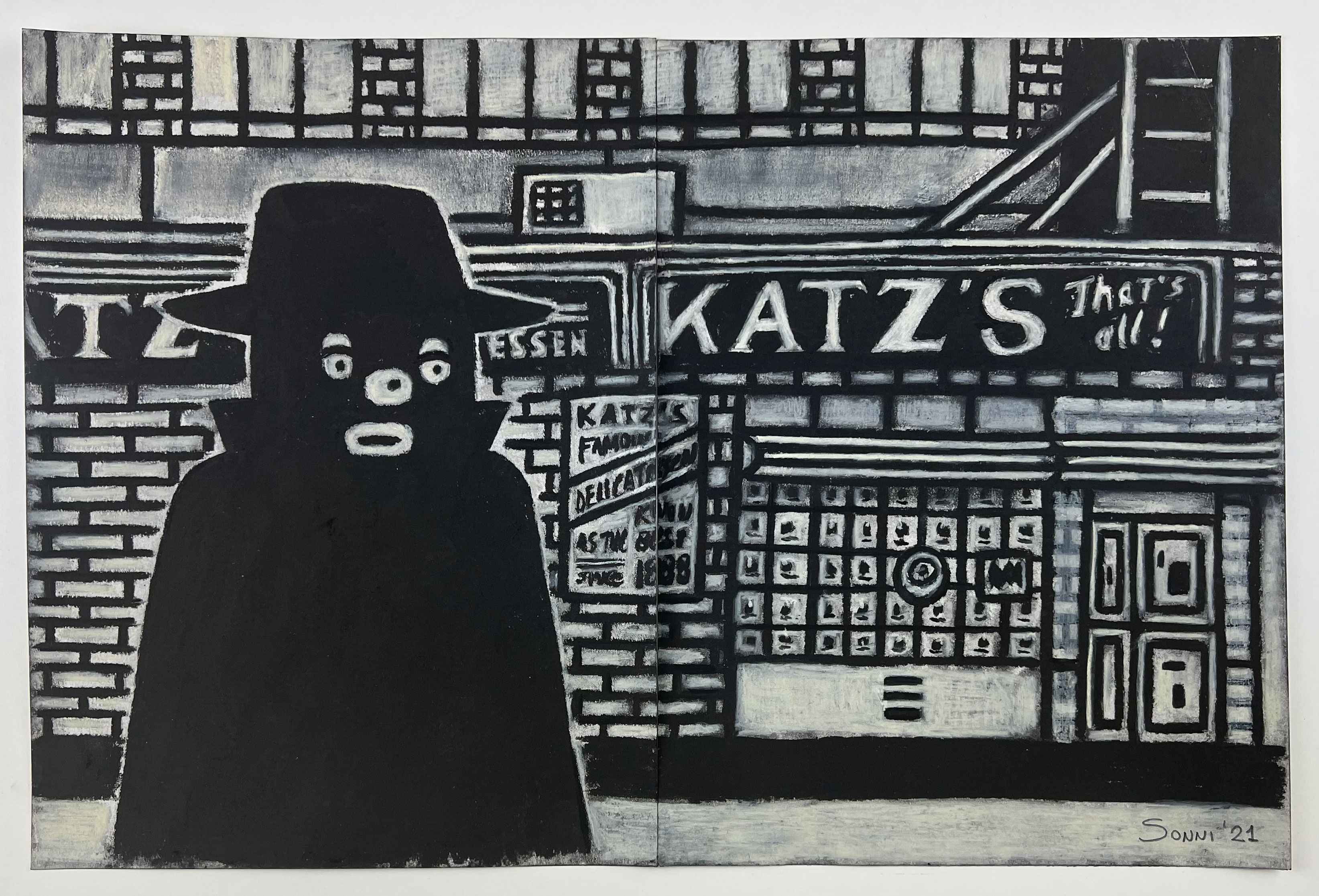 SOFT PASTEL & CHARCOAL ON PAPER12x18 IN // 2021SOLD