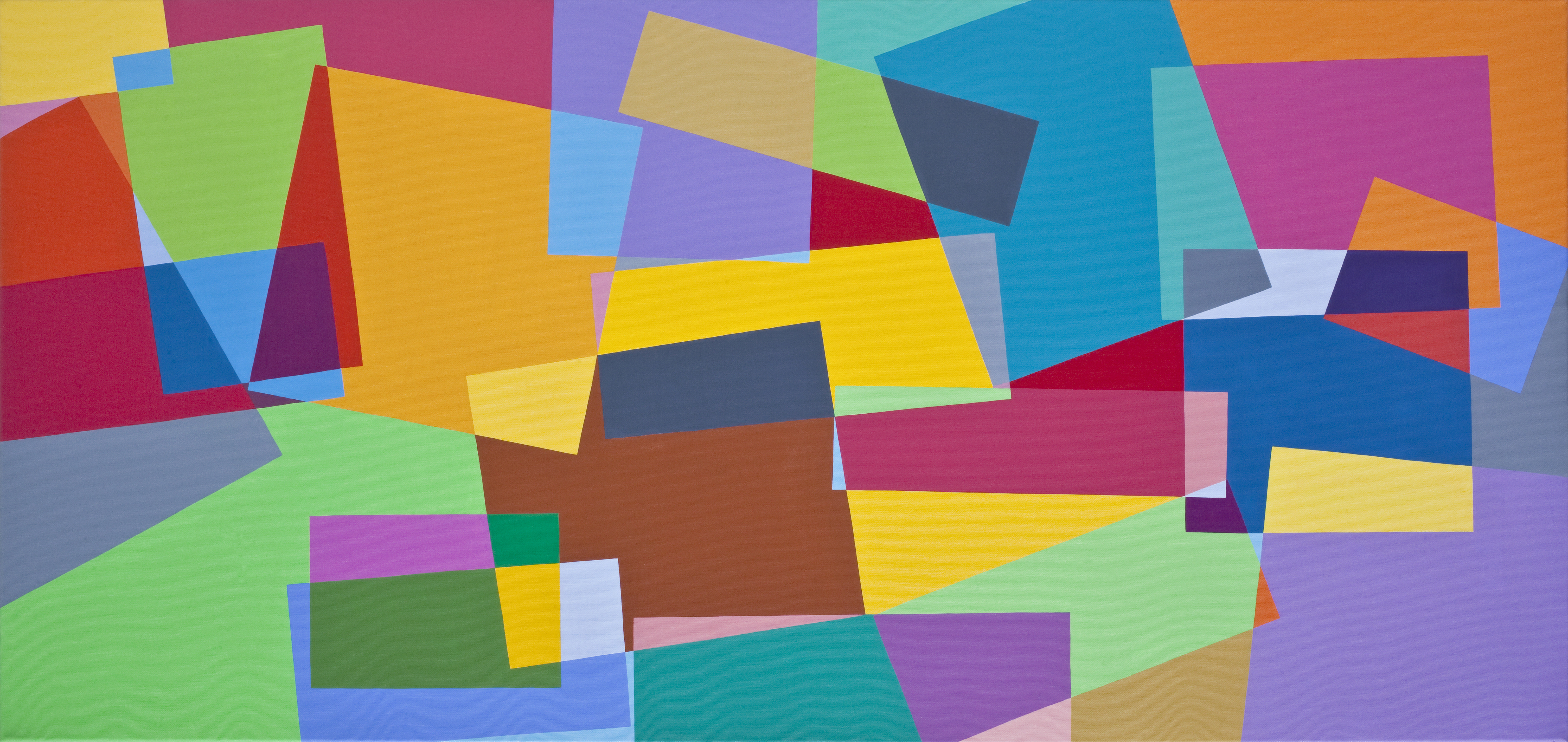 Untitled, 2009. Acrylic on canvas, 90 x 190 cm.