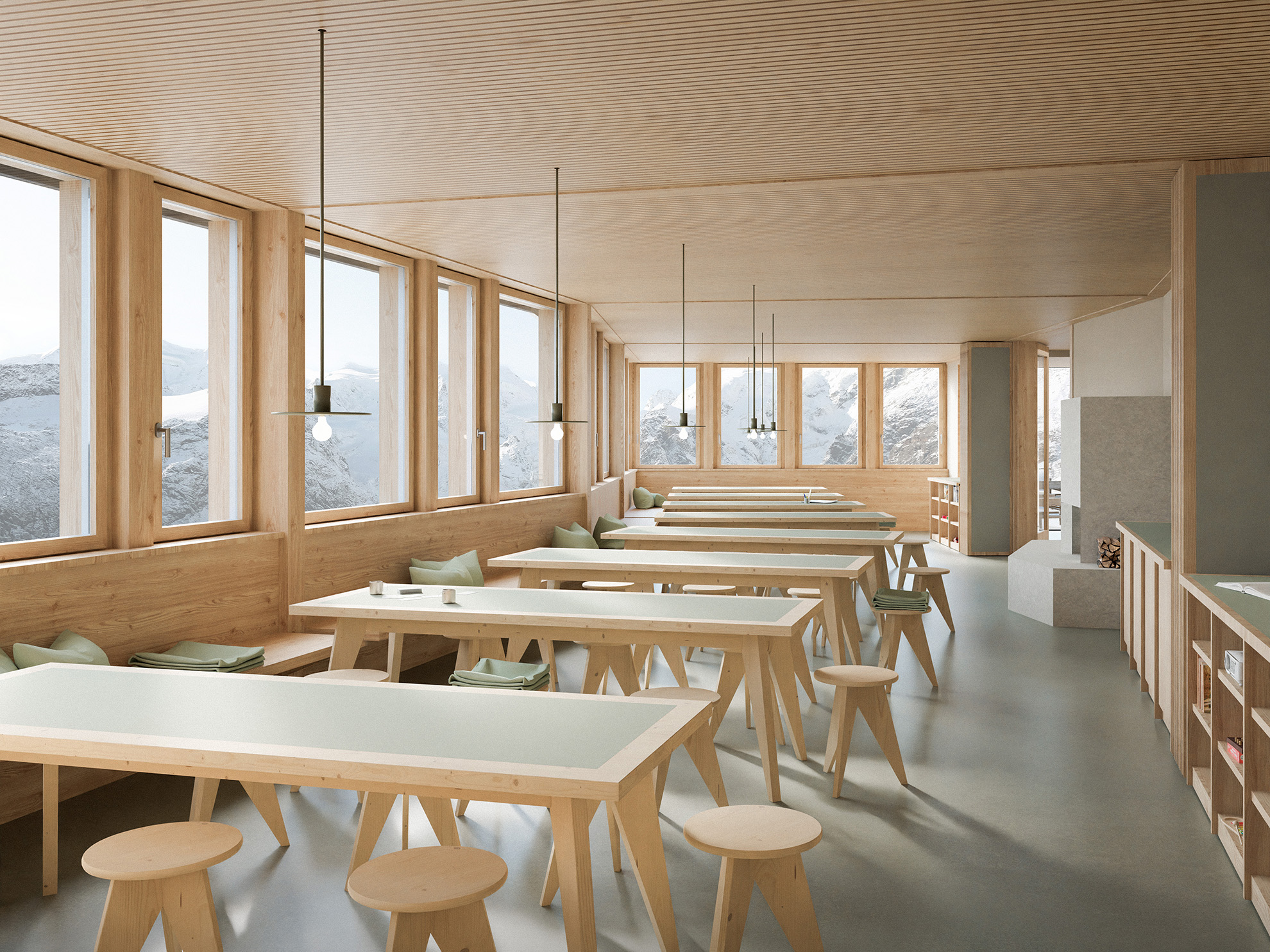 Ersatzneubau Chamanna da Boval / wettbewerb /  ARGE Berger und Partner AG - mu Architektur