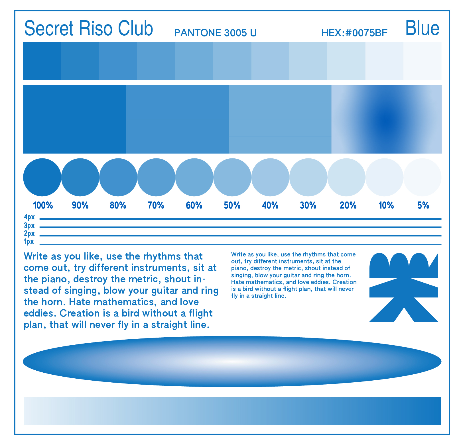 30-Colour Risograph Overprint Colour Chart