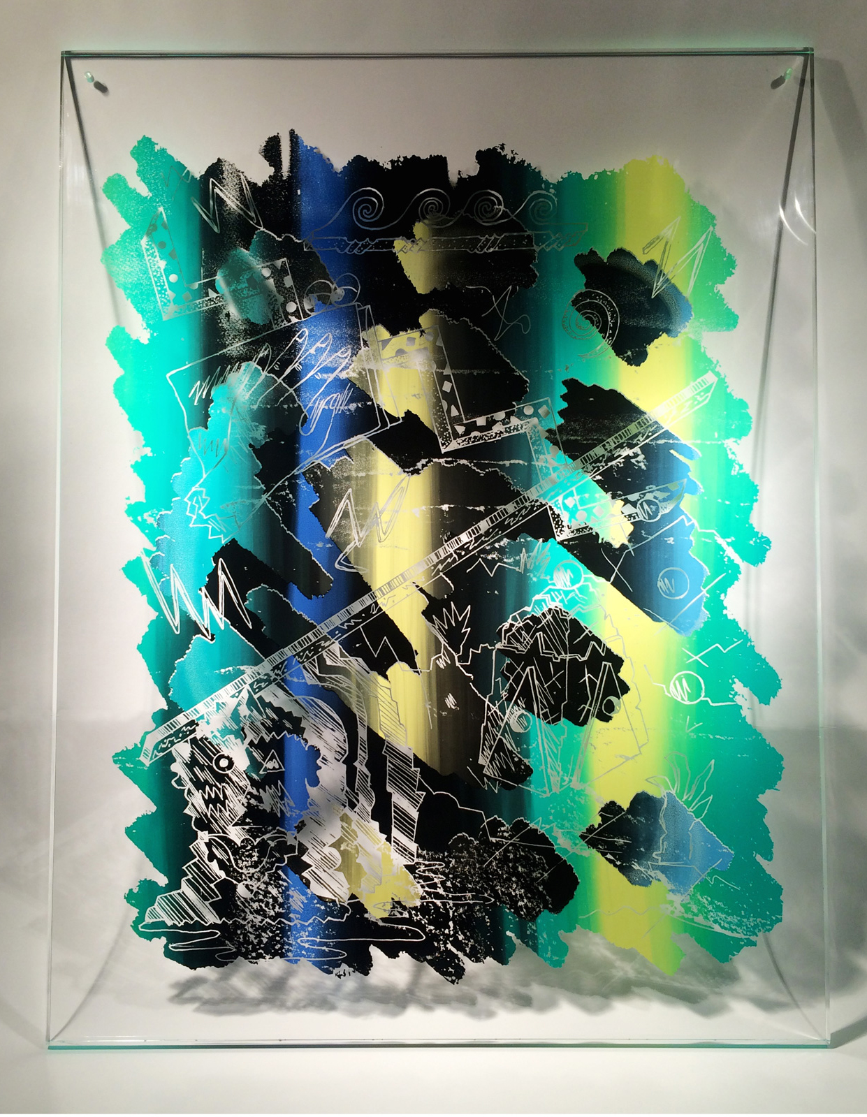 ZMAPP, Screenprint on plexiglass, 26.5" x 20", 2016