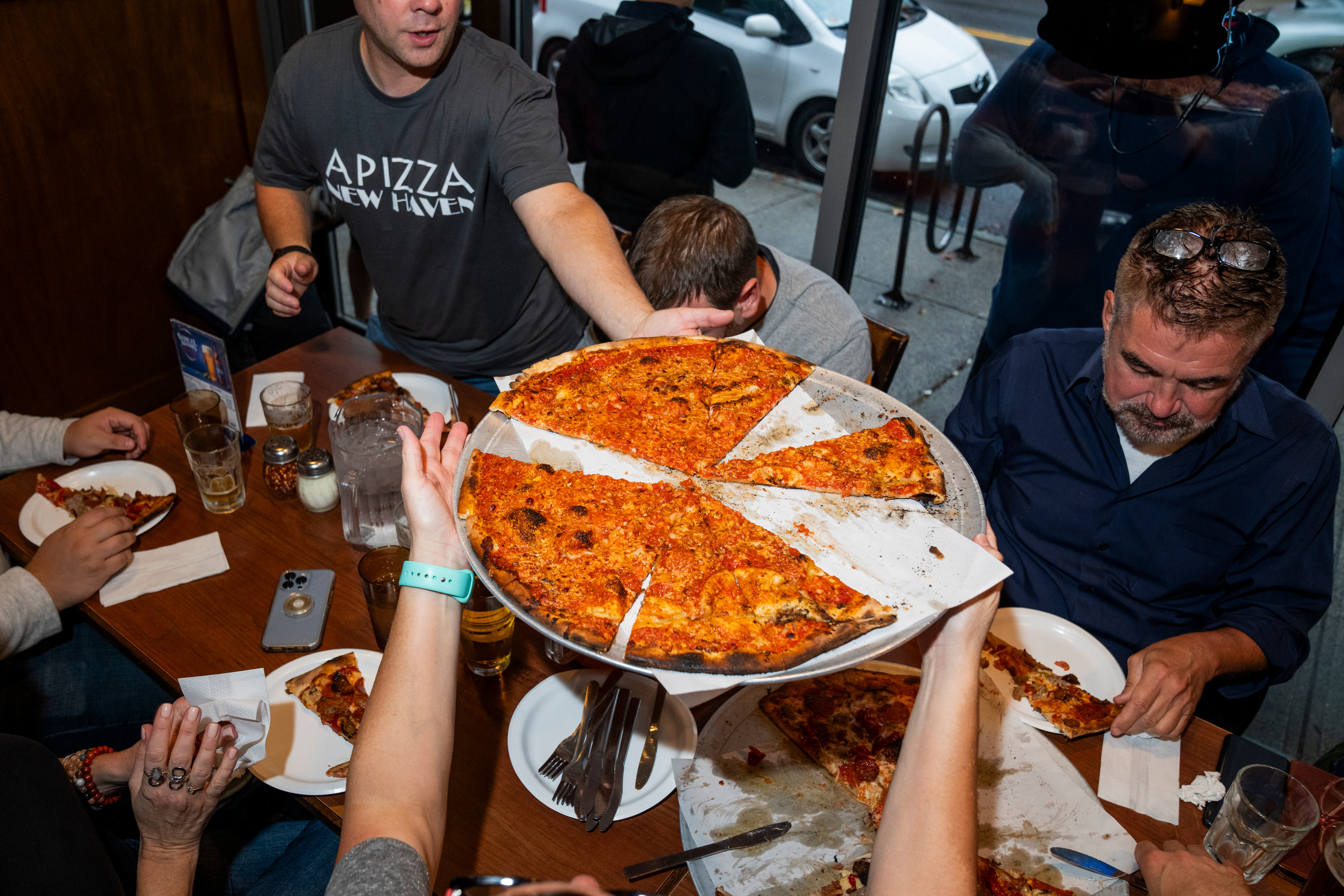 New Haven-style pizza  feature about its emergence  on the national stage alongside other regional staples like New York bagels, Philly Cheesesteaks and Nashville Hot Chicken.