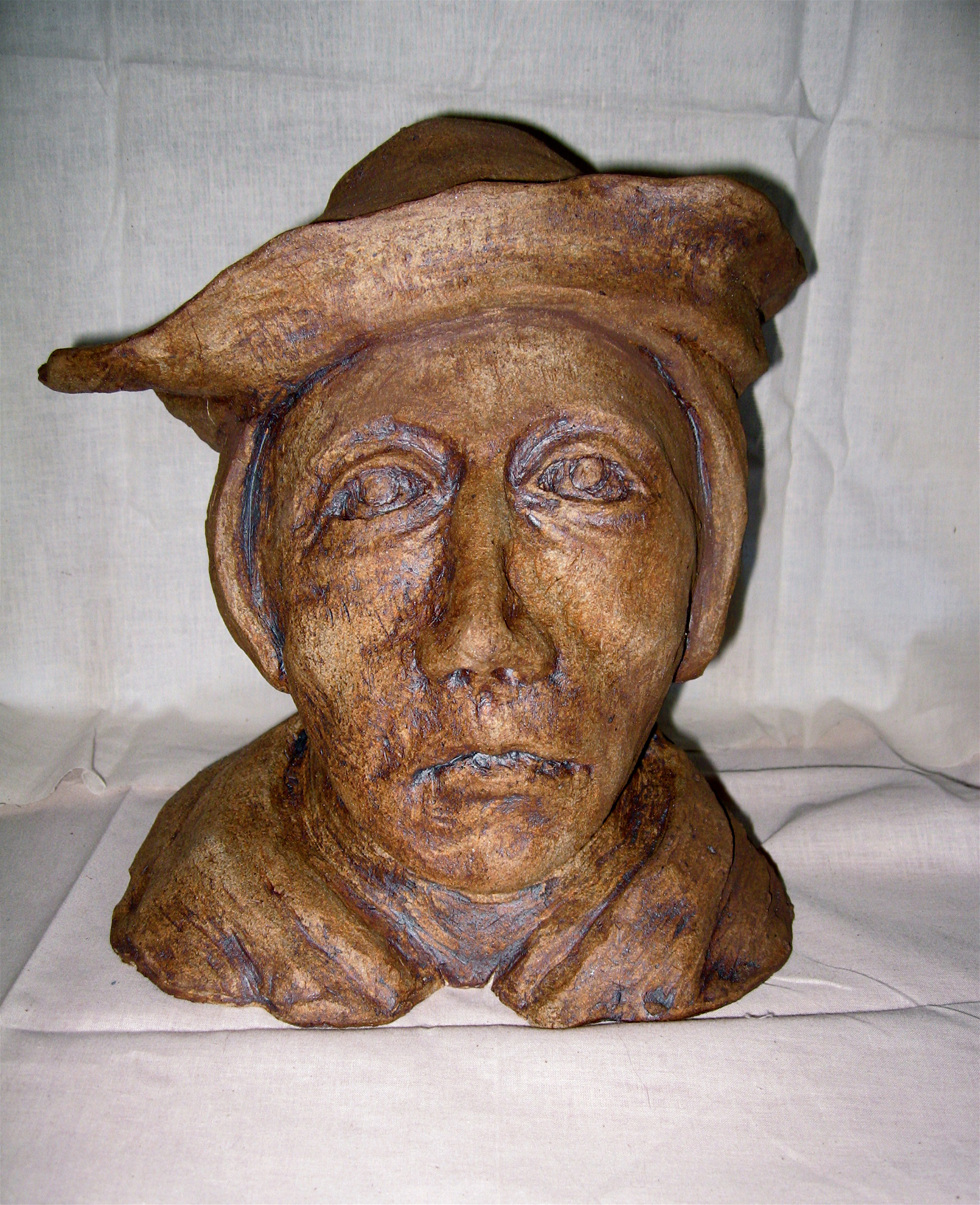  Thomas Moore. Clay  - 15” high 