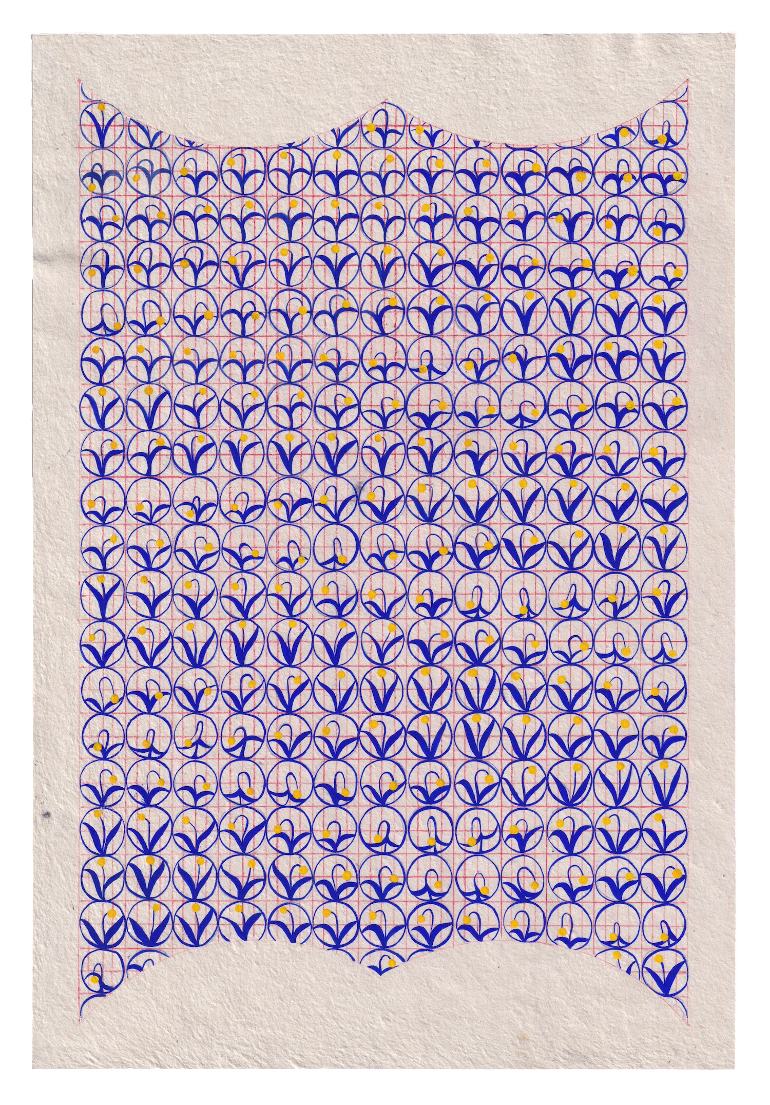 morning stretch, 2024, gouache on cotton paper, 44 x 30 cm