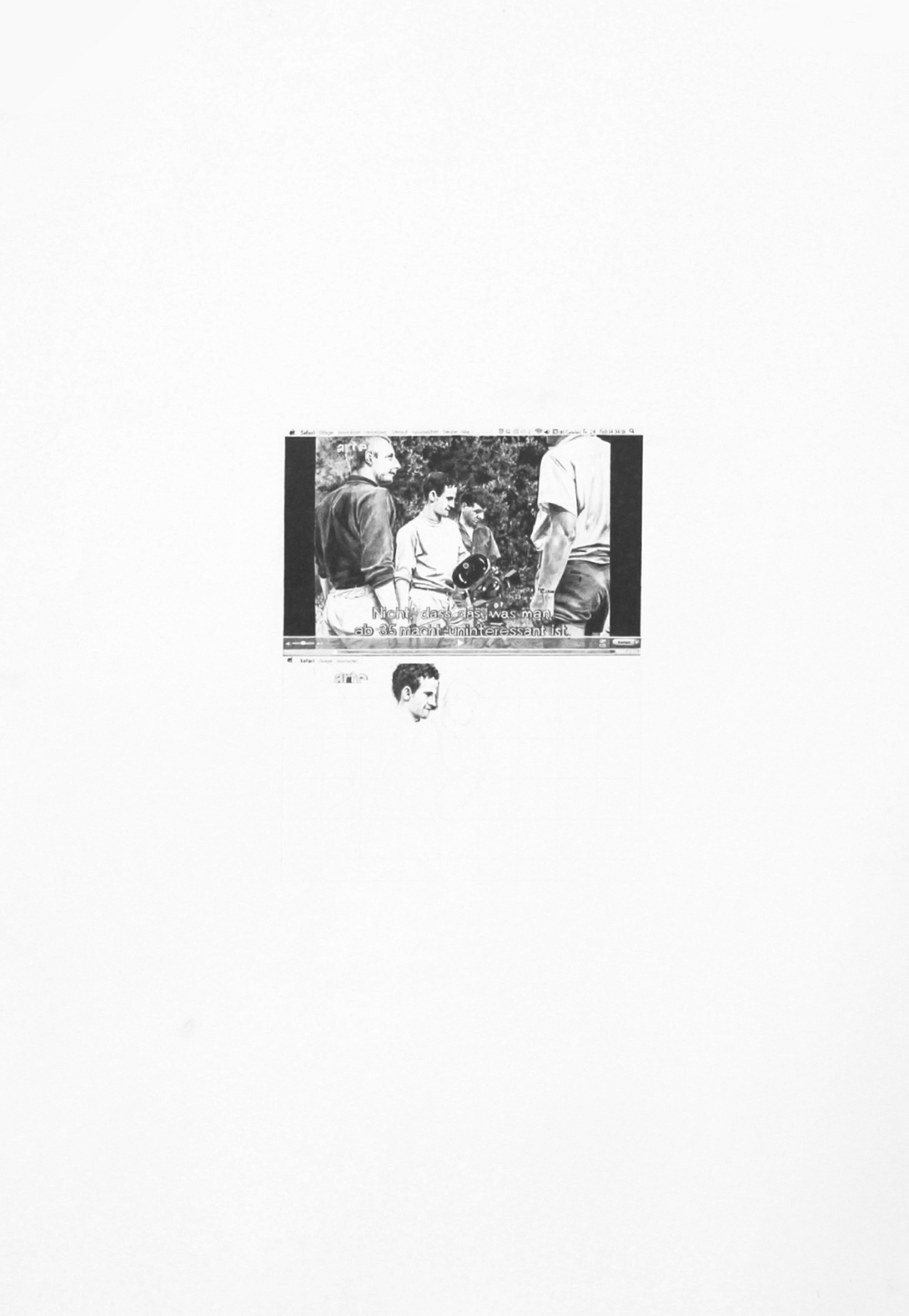 untitled, pencil on paper, 100 x 70 cm, 2012