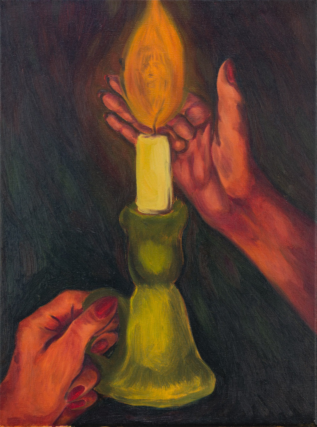Relfections, oil on canvas, 2021
