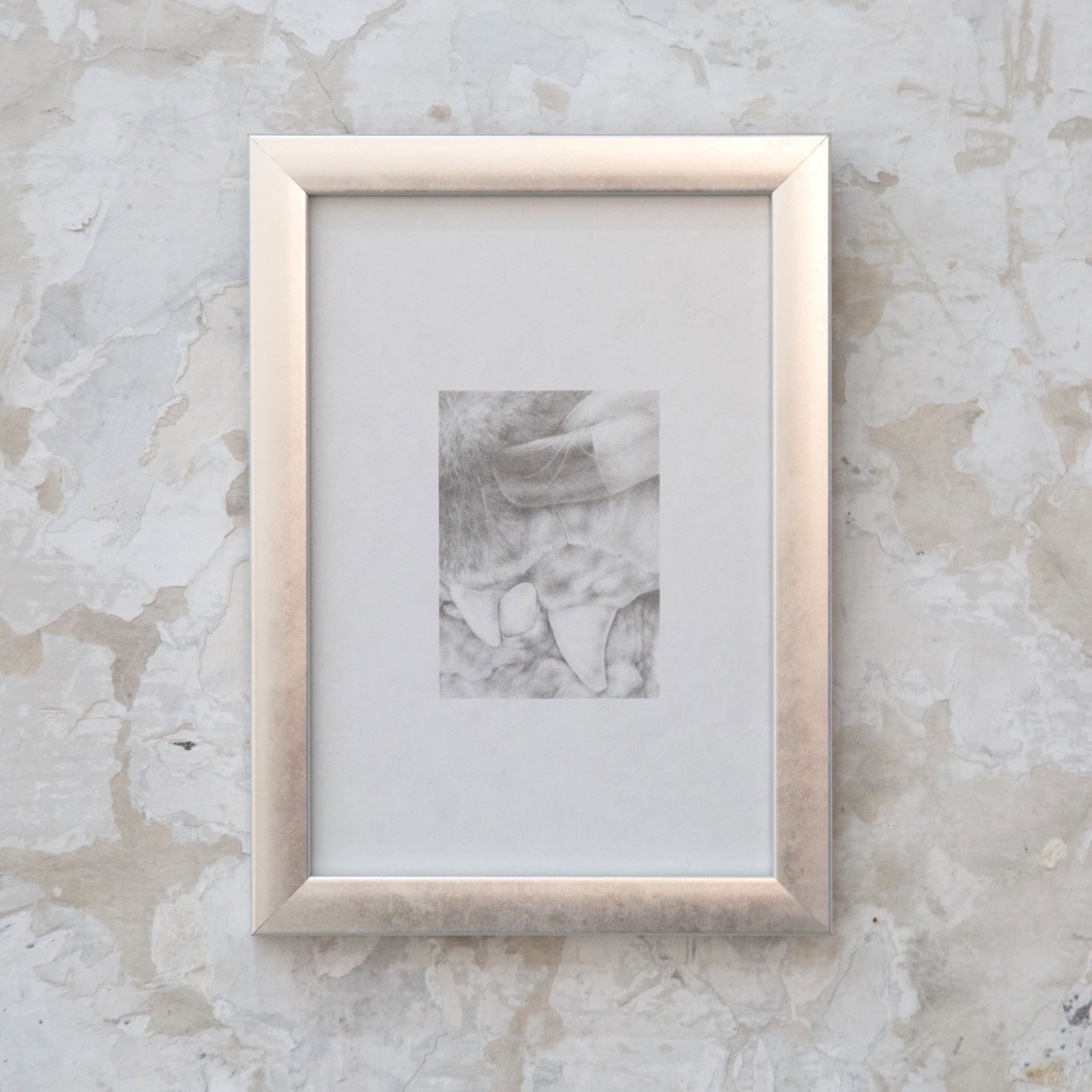 August 2025 (2025), pencil on paper, 2.5x3.5"