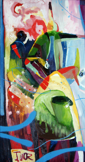 SEM TÍTULO, ÓLEO SOBRE MADEIRA, 80X50CM, 2014