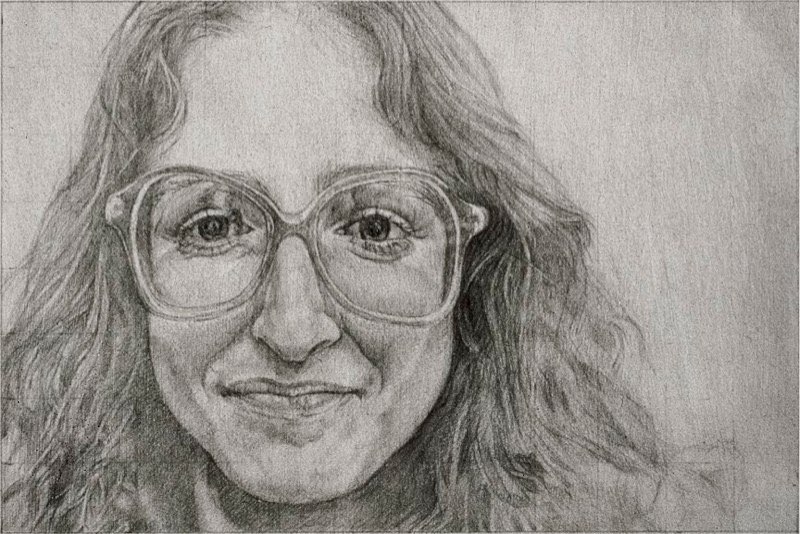 A Thousand Candles 1982silverpoint/paper 4x6”