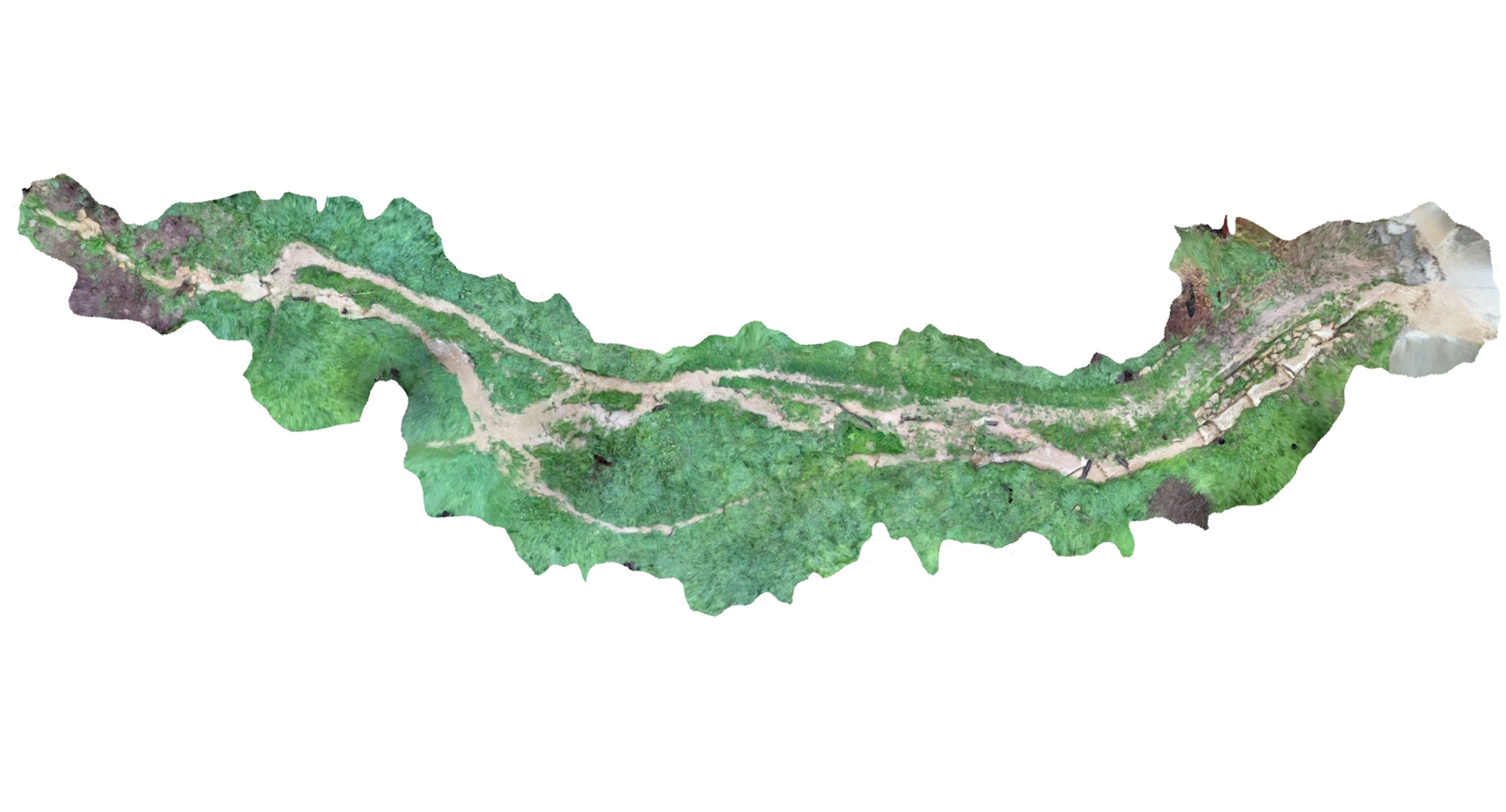 Fig 18. Polycam scan of 2025 Christmas Eve Storm Flow