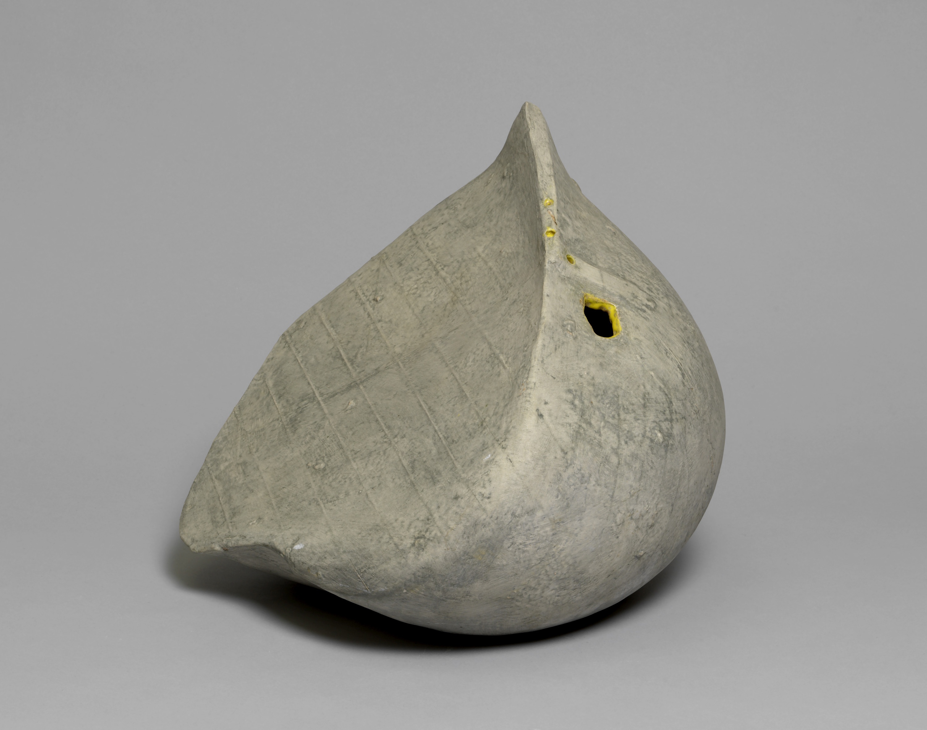 Vessel with Yellow (Sky Grey I)
