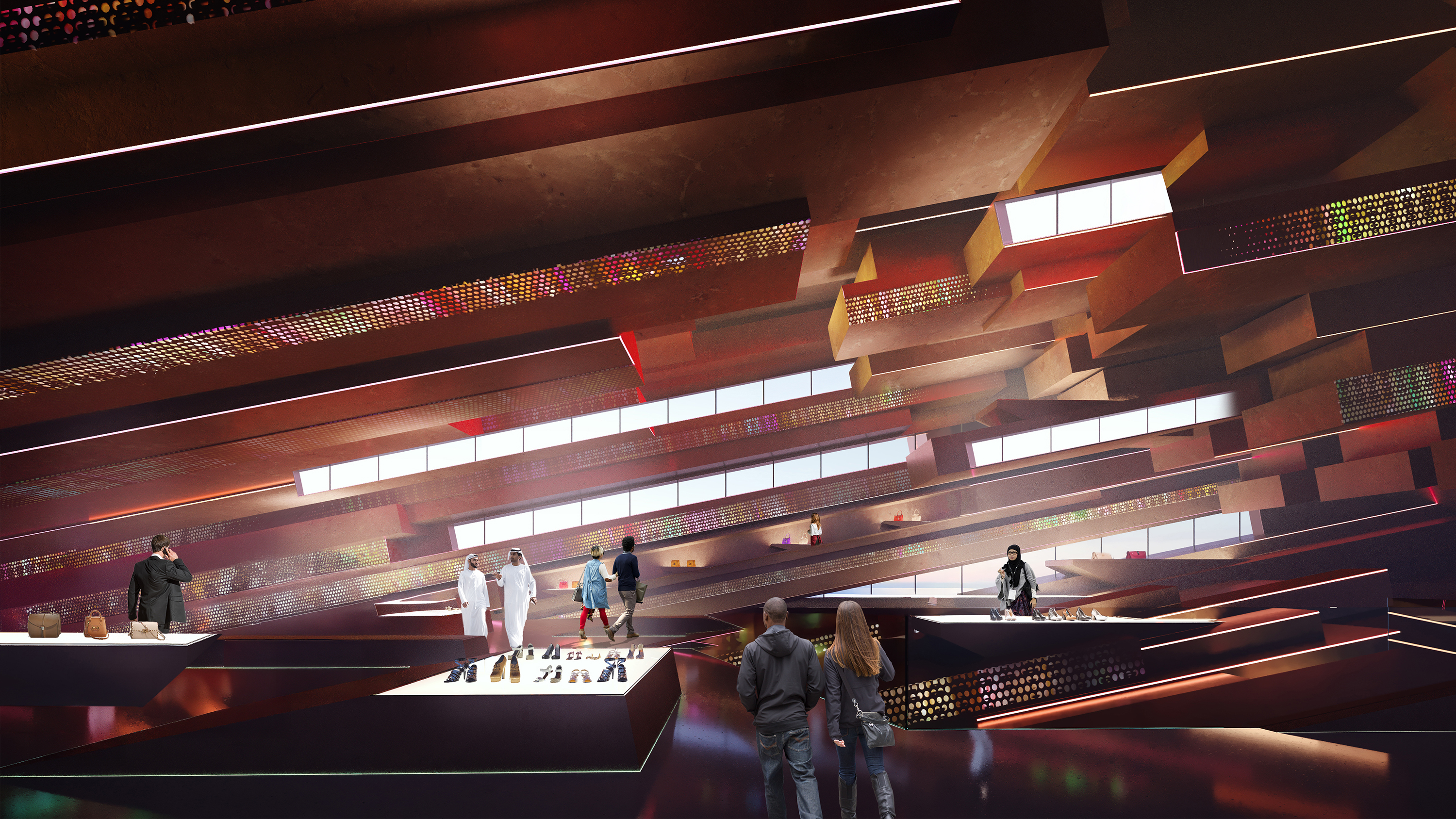 Rendering Podium Interior View