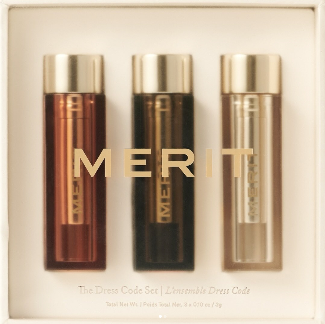 The Dress Code Set & The Mini Flush Balm Trio, Packaging