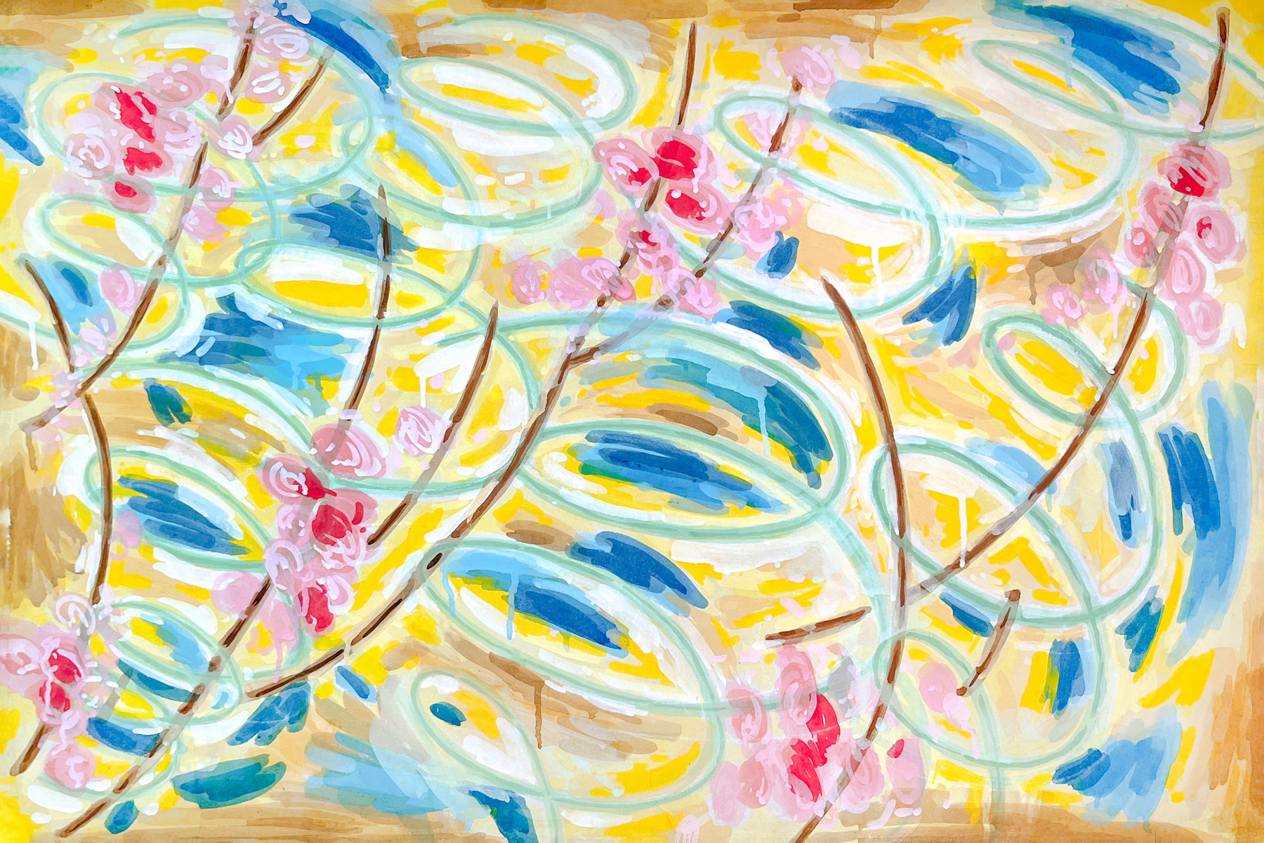 경칩: 나답게 살기로 결심하다, 2025, 순지에 채색, 60 x 90 cm