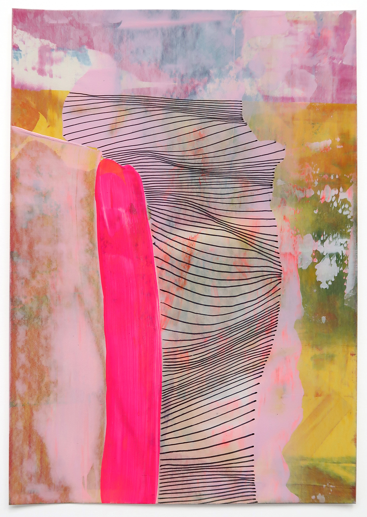 Untitled 536, 2020, Mixed media on paper, 21x14.8cm