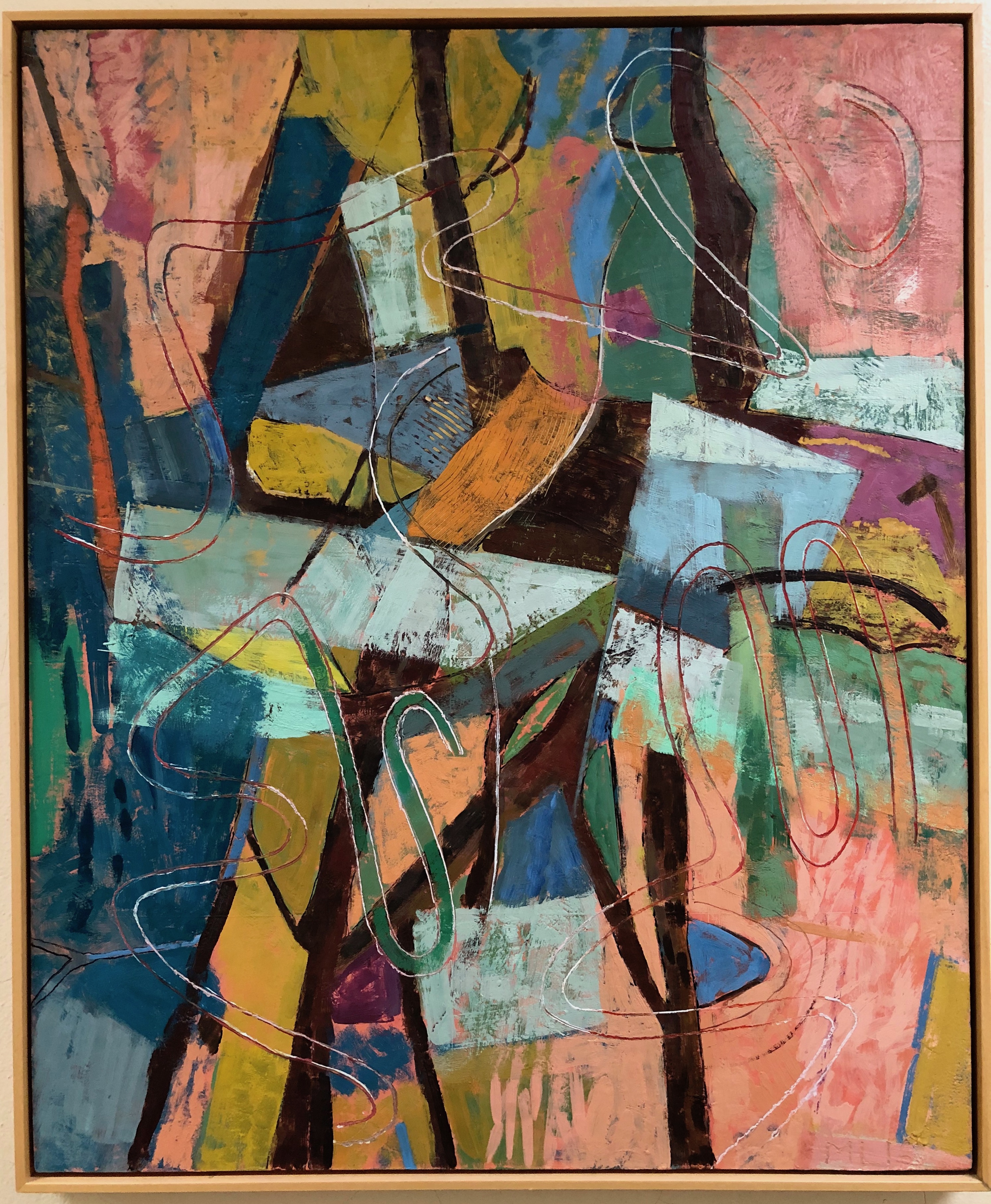 Sprout. 2016. encaustic on panel. 44 1/2" X 36 1/2" (Priv. Coll.)