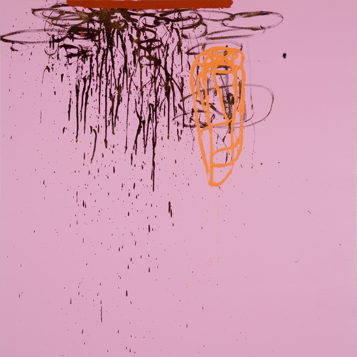 Halo 19, oil on canvas with crystallina powder, 48x48in